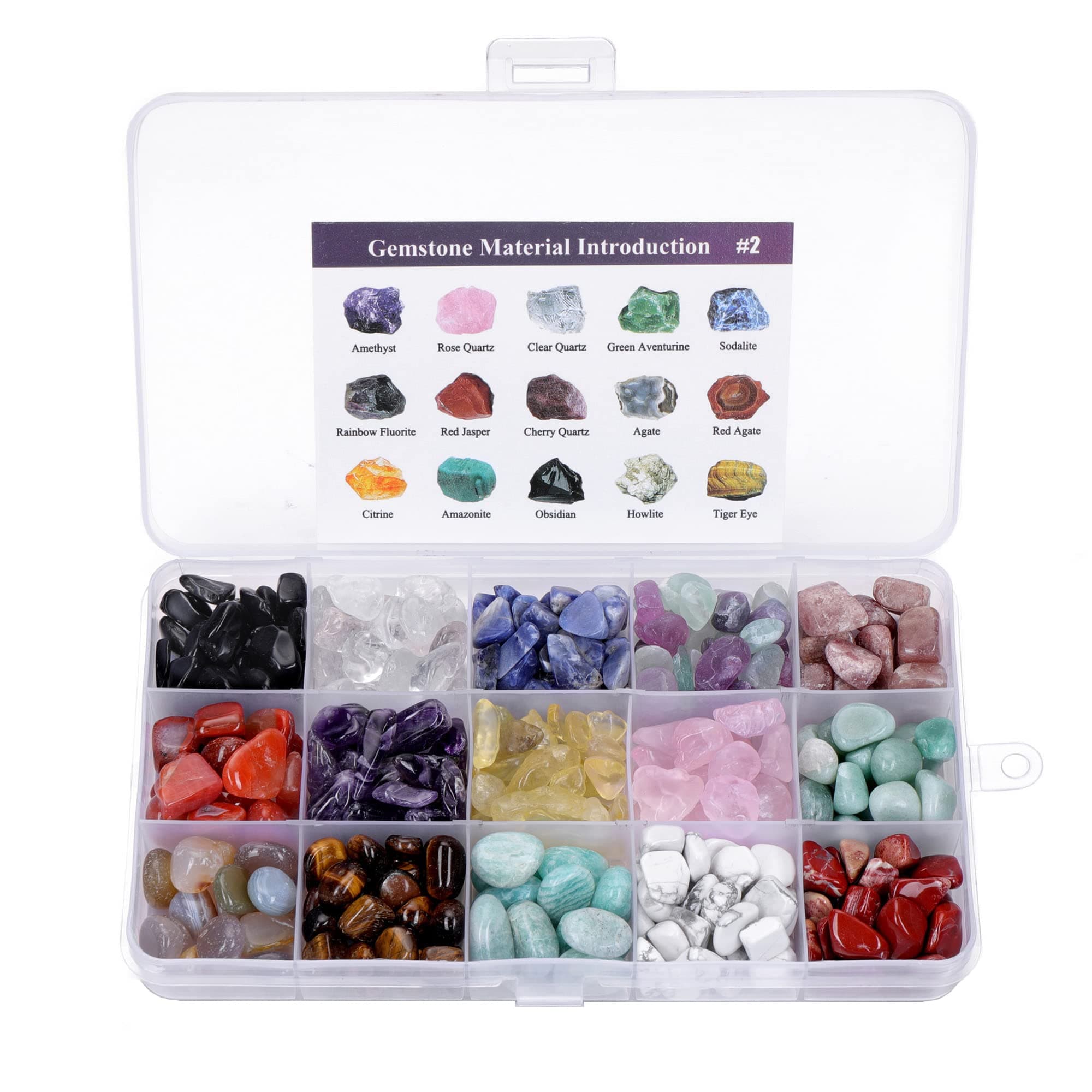 Healing Crystals Gemstones Bulk Tumbled Polished Stone Chips Natural Chakra Quartz Crystal Stones Healing Crystal Gifts for Reiki Meditation Therapy Beginners Home Decor Christmas