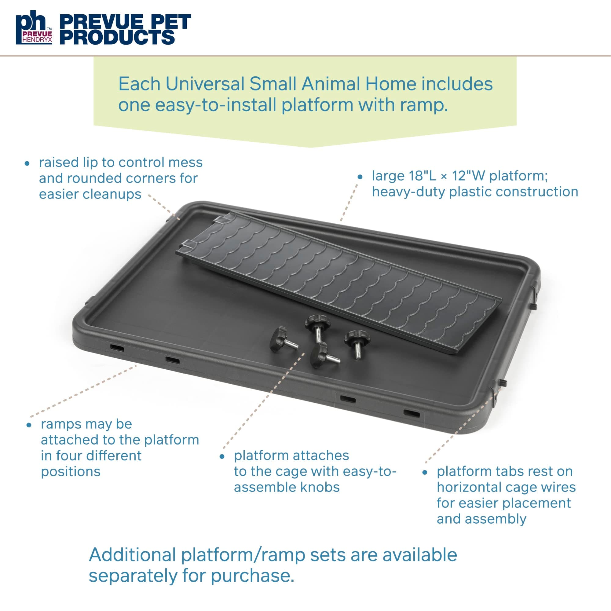 Prevue Pet Products 528 Universal Small Animal Home, Dark Gray,CAGE