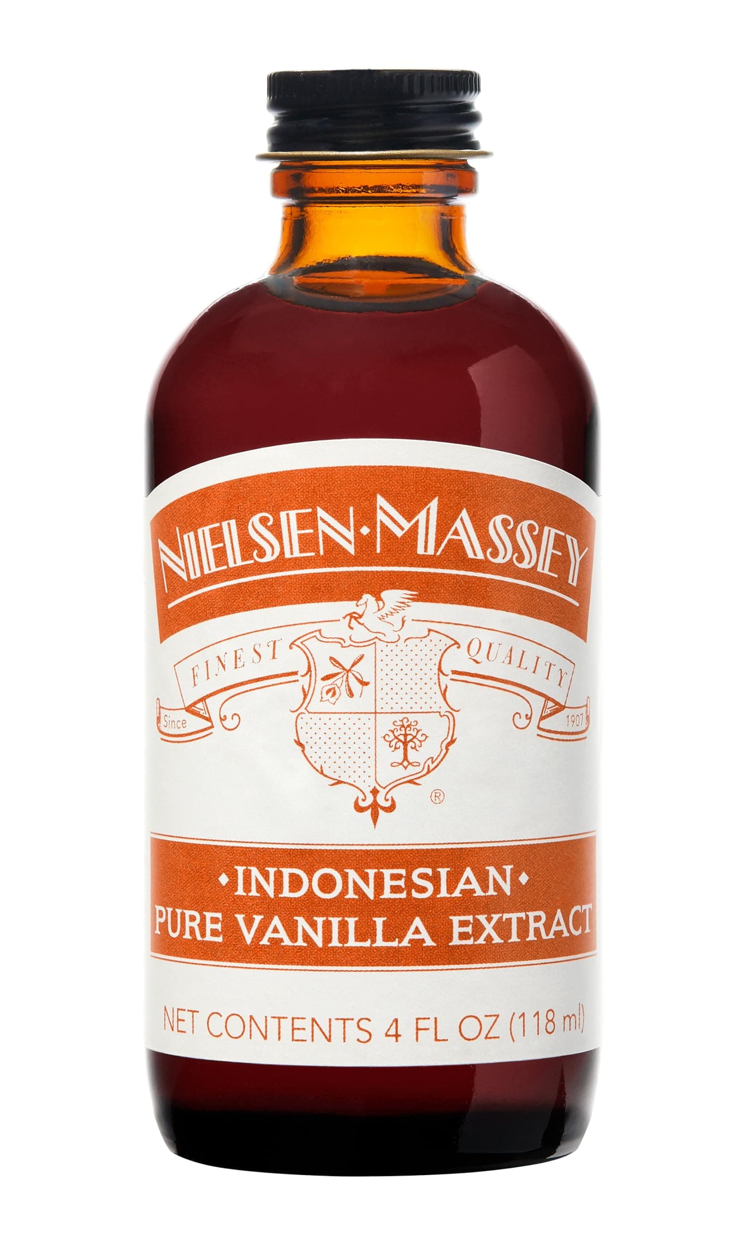 Nielsen-Massey Indonesian Pure Vanilla Extract for Baking and Cooking, 4 Ounce Bottle