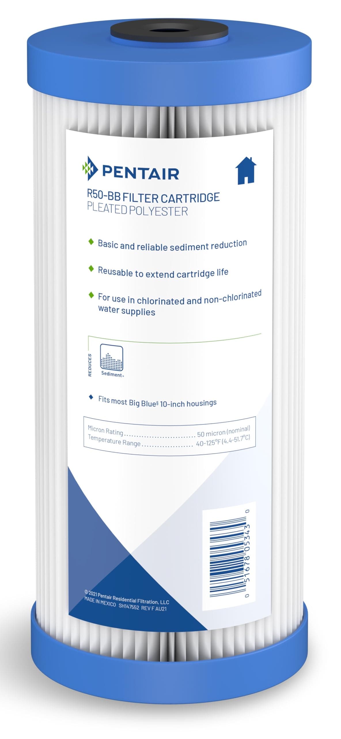 PENTEK-R50-BB Pleated Polyester Water Filters