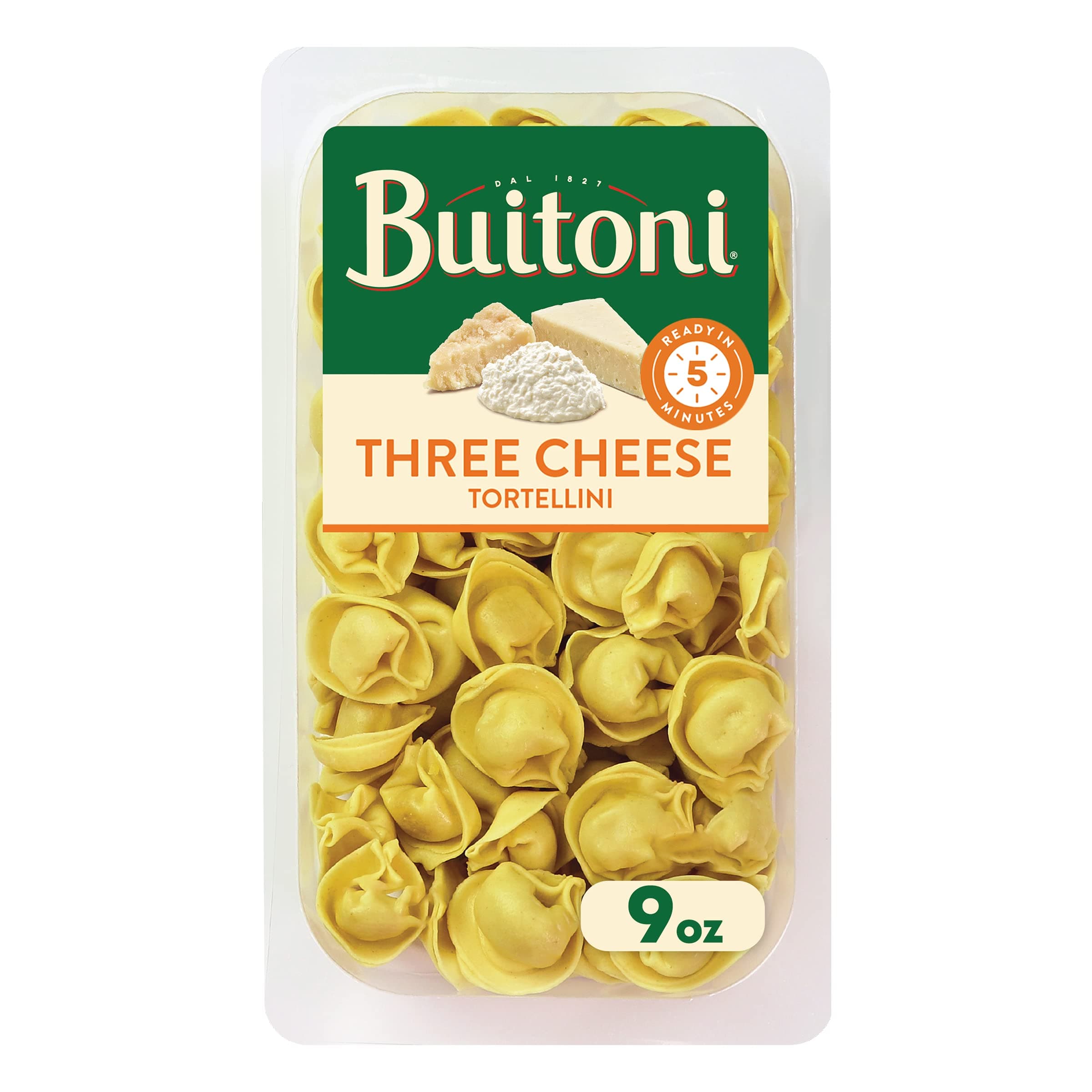 Buitoni Three Cheese Tortellini, Refrigerated Pasta, 9 oz Package