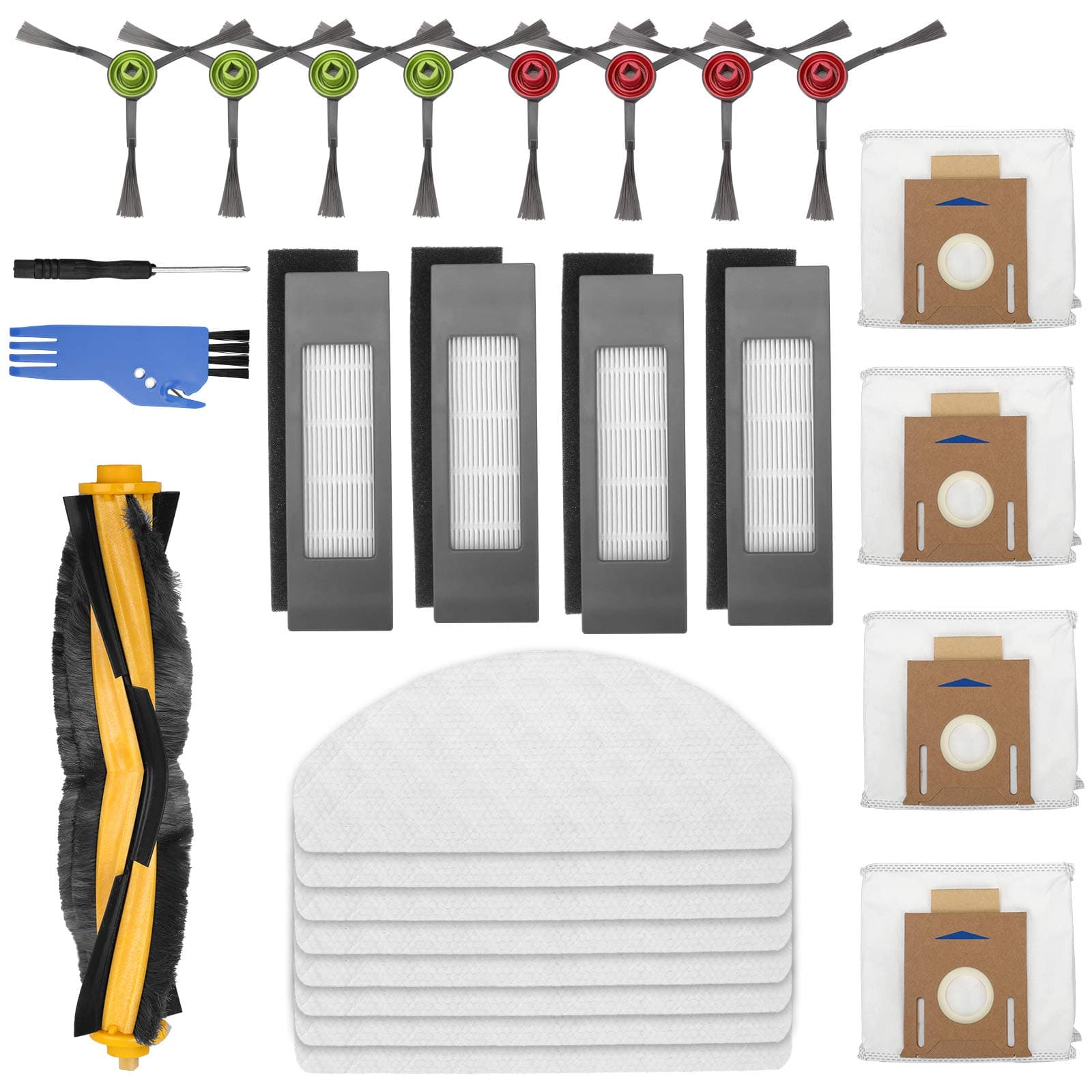 PIGUOAT Accessory Kit Replacement for Ecovacs DEEBOT OZMO T8 AIVI T8 Max T8 Series N8 Pro N8 Pro+ Robot Vacuum Cleaner, Fit for Yeedi Vac Max Vac Station Robot Vacuum