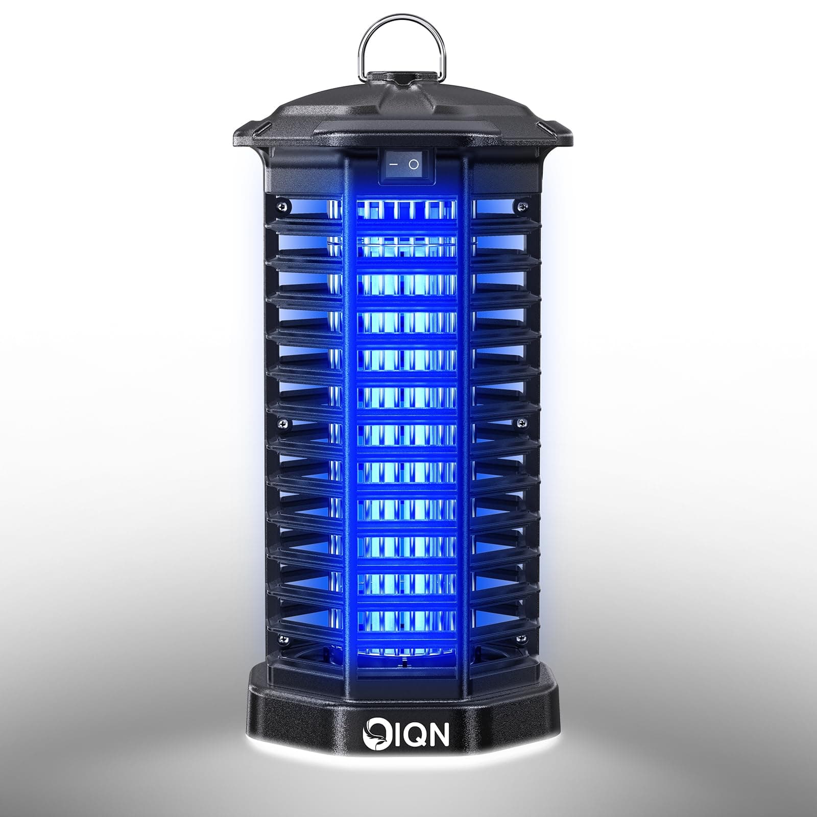 IQN Bug Zapper, Mosquito Fly Zapper Outdoor w/LED Light, Plug in Electric Mosquito Fly Traps Killer -Easy to Hang for Home, Patio, Backyard(Black