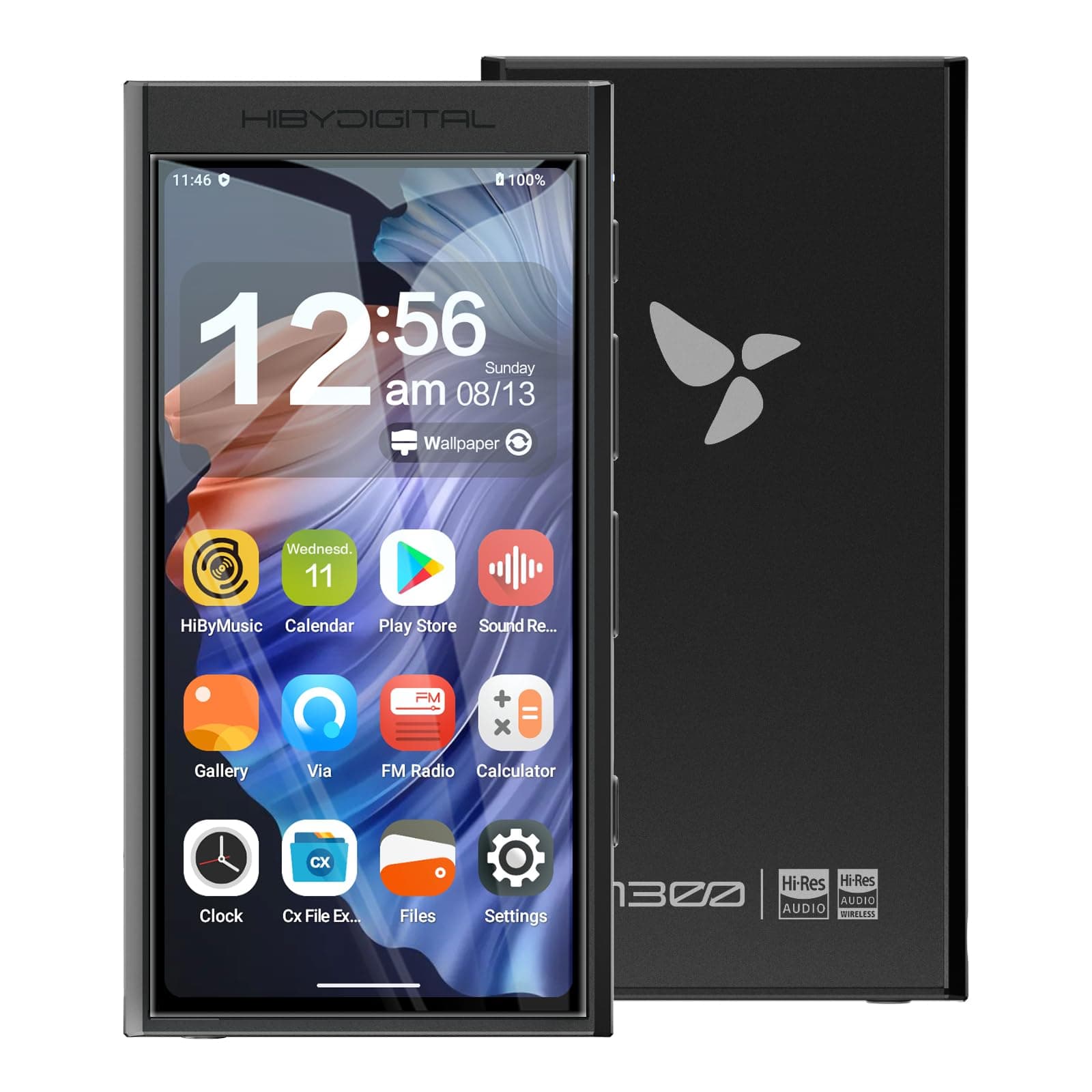 HiBy Digital M300 Music Player with Built-in Speaker Android 13 OS Bluetooth WiFi and FM Supports PCM768k DSD256 32G