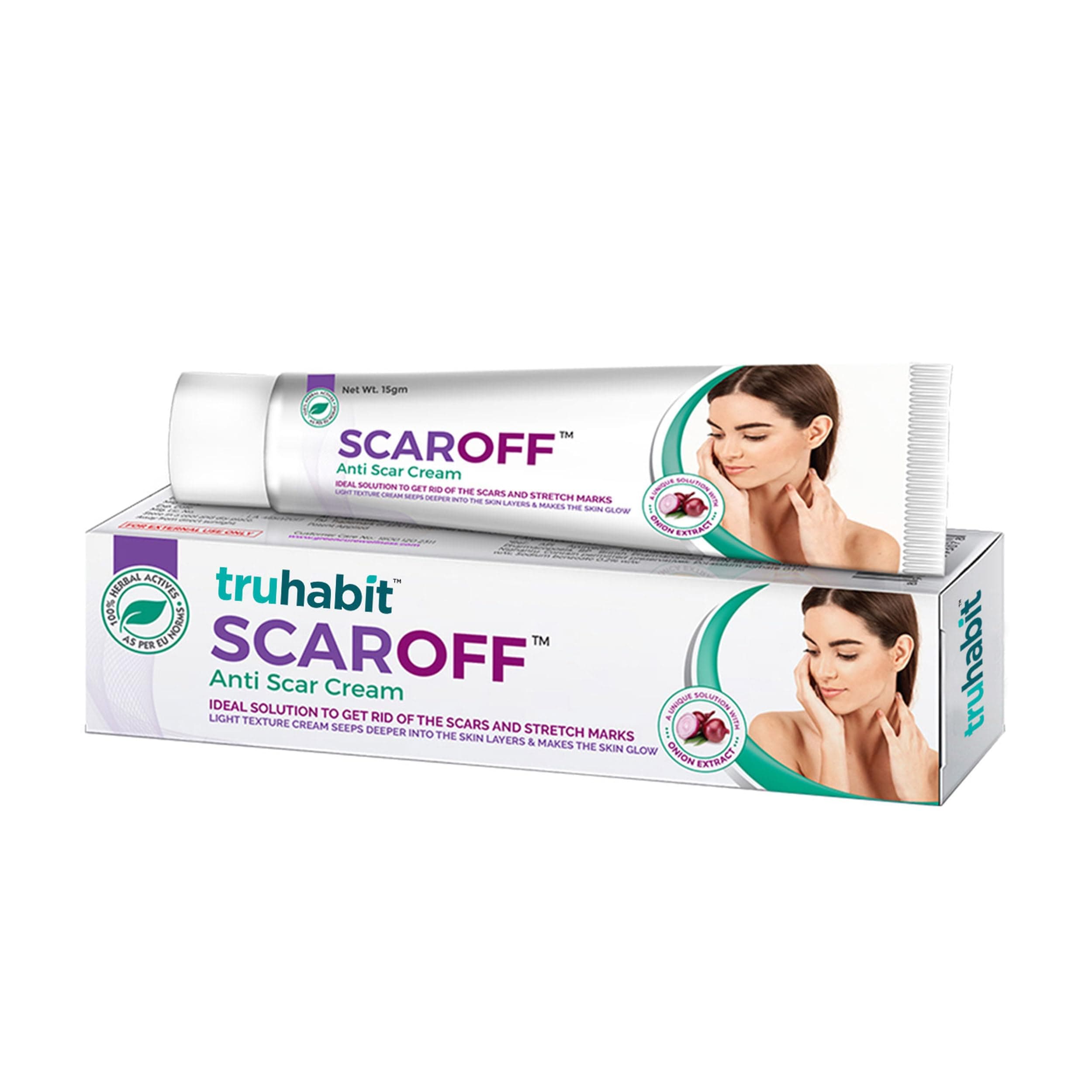 GreenCure Scaroff - Premium Ayurvedic Herbal Antiscar Cream | German Design | 15 gm (Pack of 1)