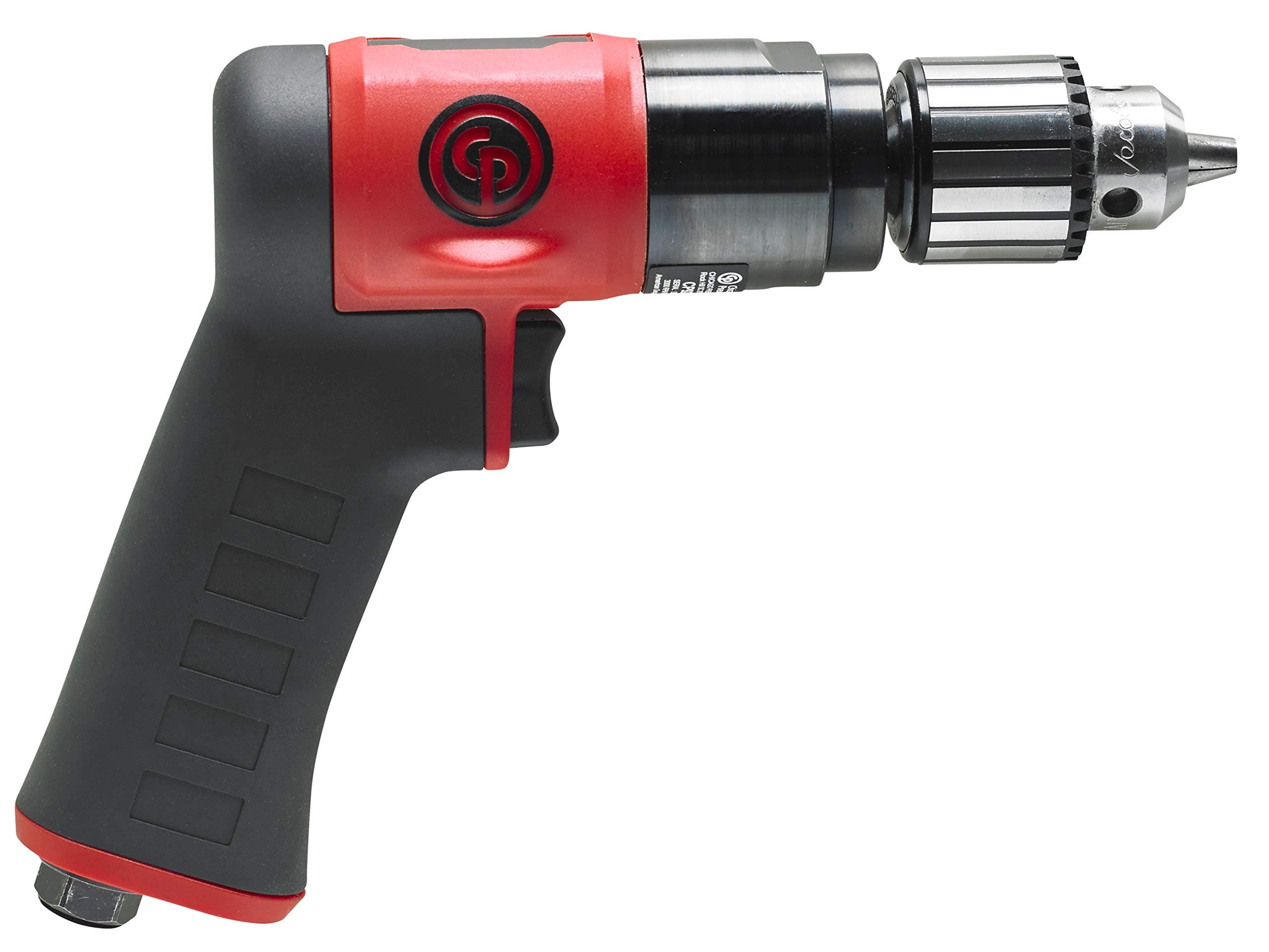 Chicago Pneumatic CP9285C - Air Power Drill, 3/8 Inch (10 mm), Keyed Chuck, Pistol Handle, 0.62 HP / 460 W, Stall Torque 4.1 ft. lbf / 5.5 NM, 3000 RPM, Hand Drill, Power Tools & Home Improvement