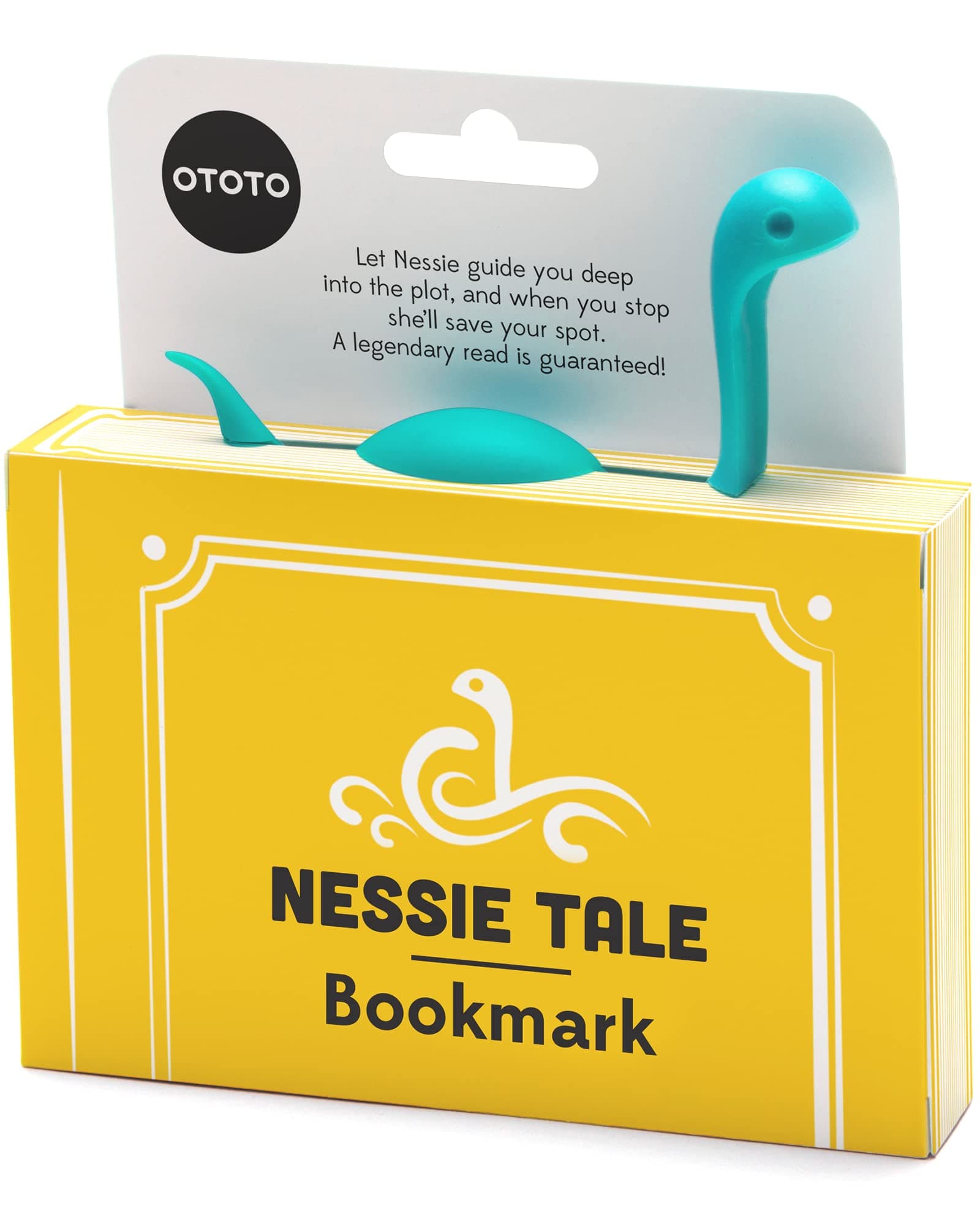 Nessie Bookmark, Turquoise, 9.6 x 7.7 x 2 cm