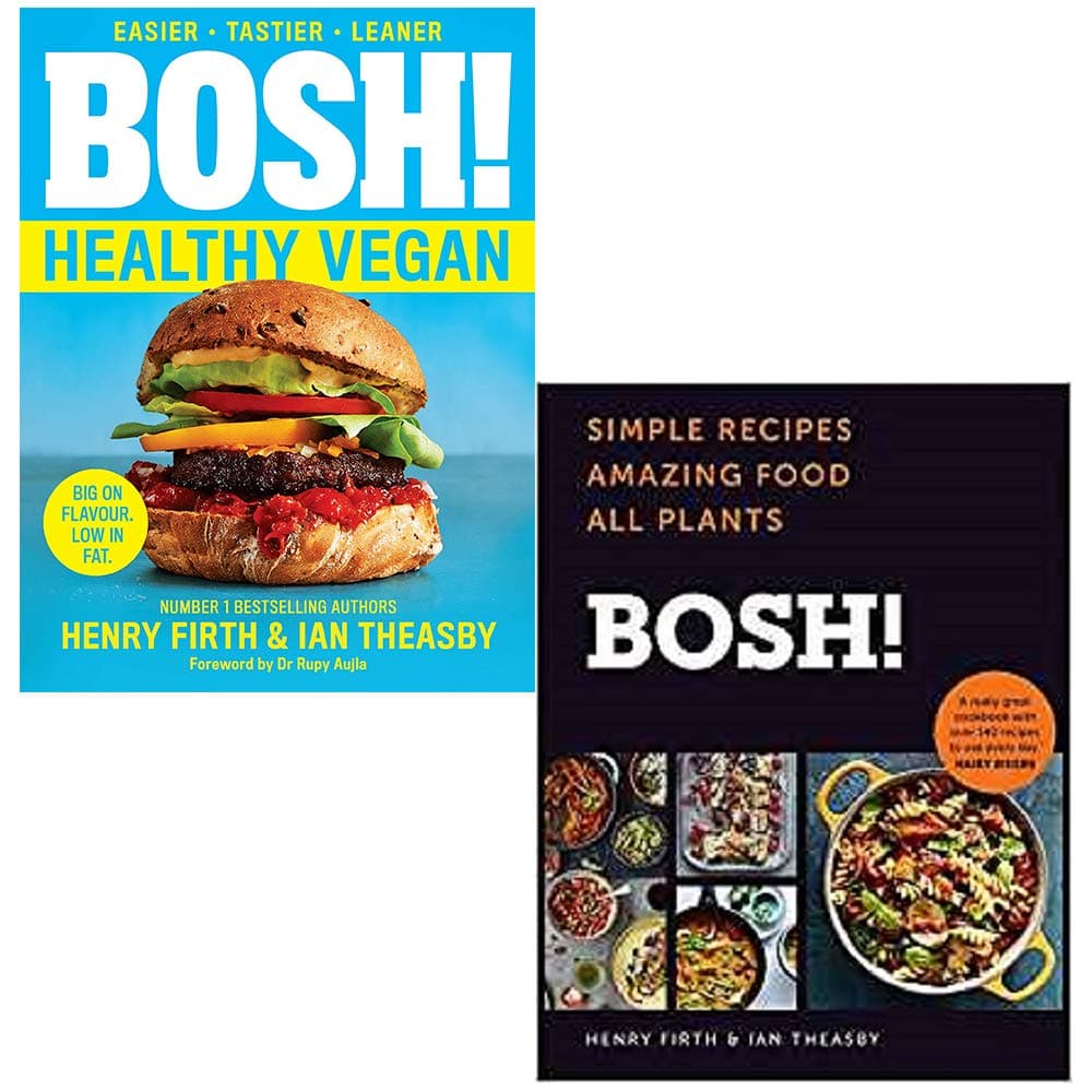 Bosh Healthy Vegan, [Hardcover] Bosh Simple recipes Amazing Food All Plants 2 Books Collection Set By Henry Firth, Ian Theasby