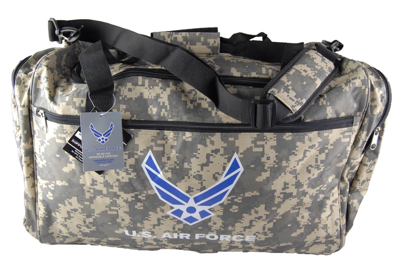 21" Military Official Licensed Product"U.S. Air Force" Camo Duffel Bag Gym Bag