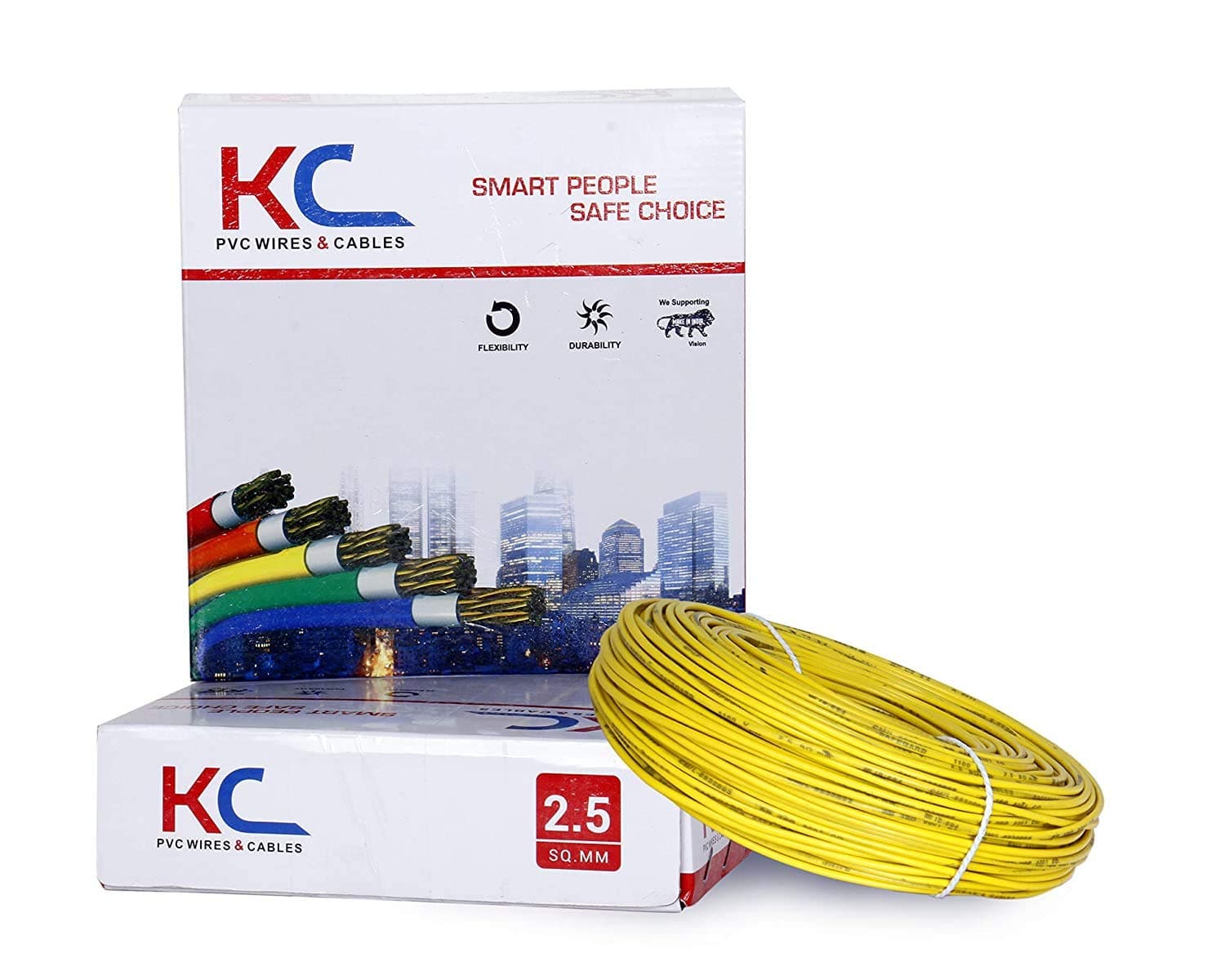 Toran 2.5 sq mm Wire (90 m Coil , Yellow)