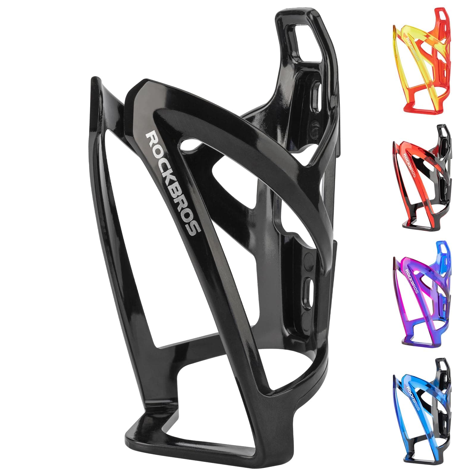 ROCKBROS Bike Water Bottle Holder Ultra-Light Durable Bicycle Bottle Cages with Screws Tool, Universal Bike Cup Holder Rack for Road MTB Bikes