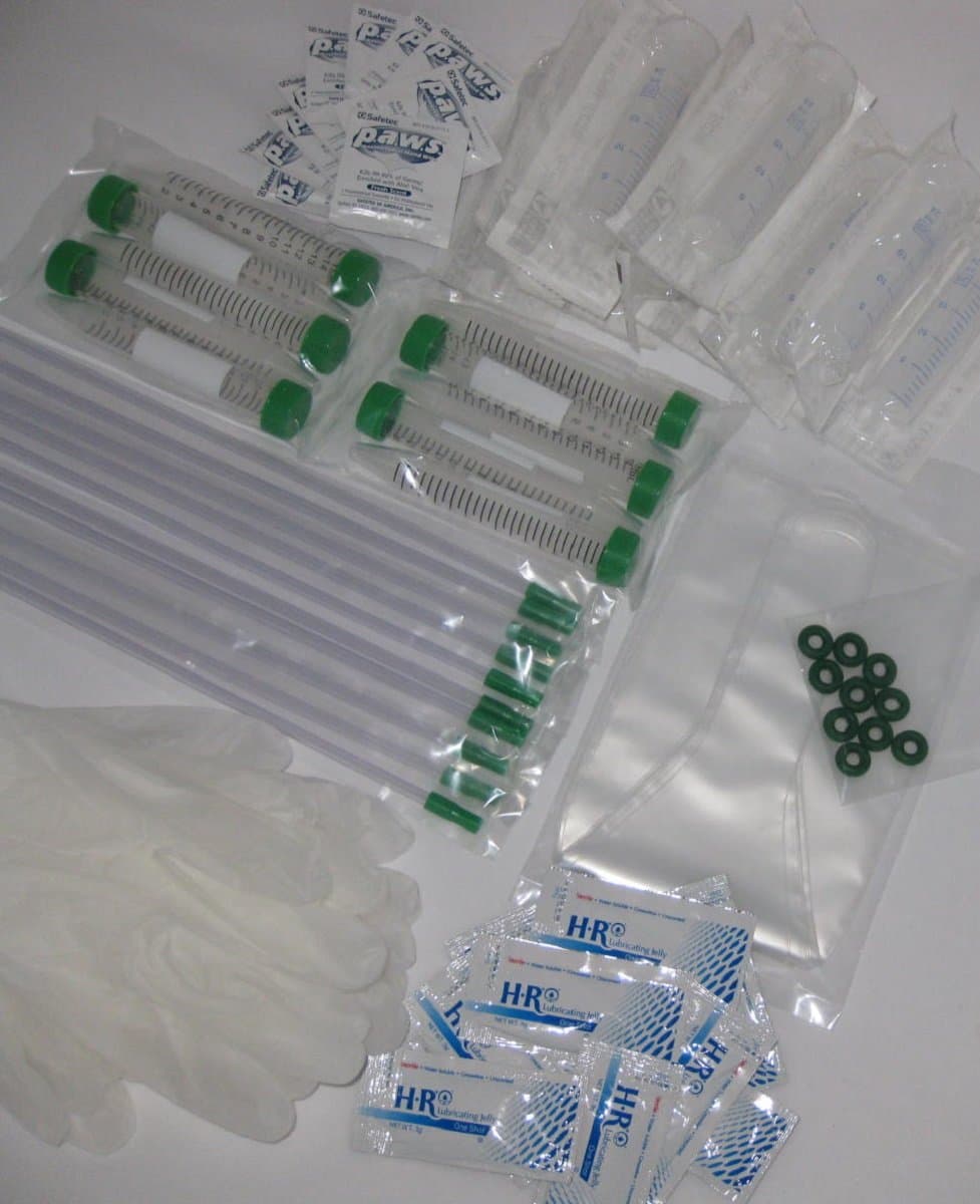 Breeder Kit Artificial Insemination Kit for Dogs 10 Count for X-Large Breeds