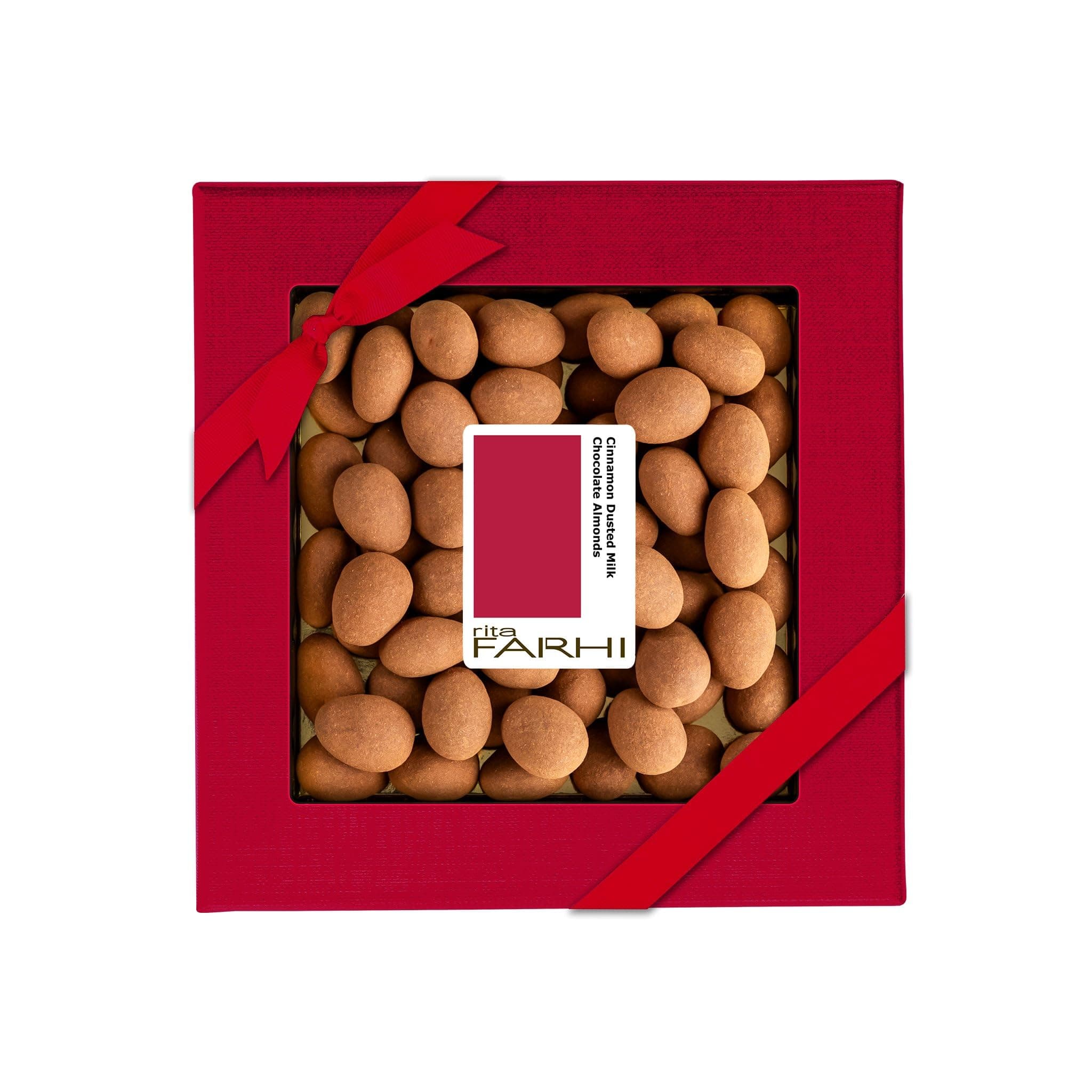 Milk Chocolate Cinnamon Dusted Almonds in a Gift Box 200g - Palm Oil Free