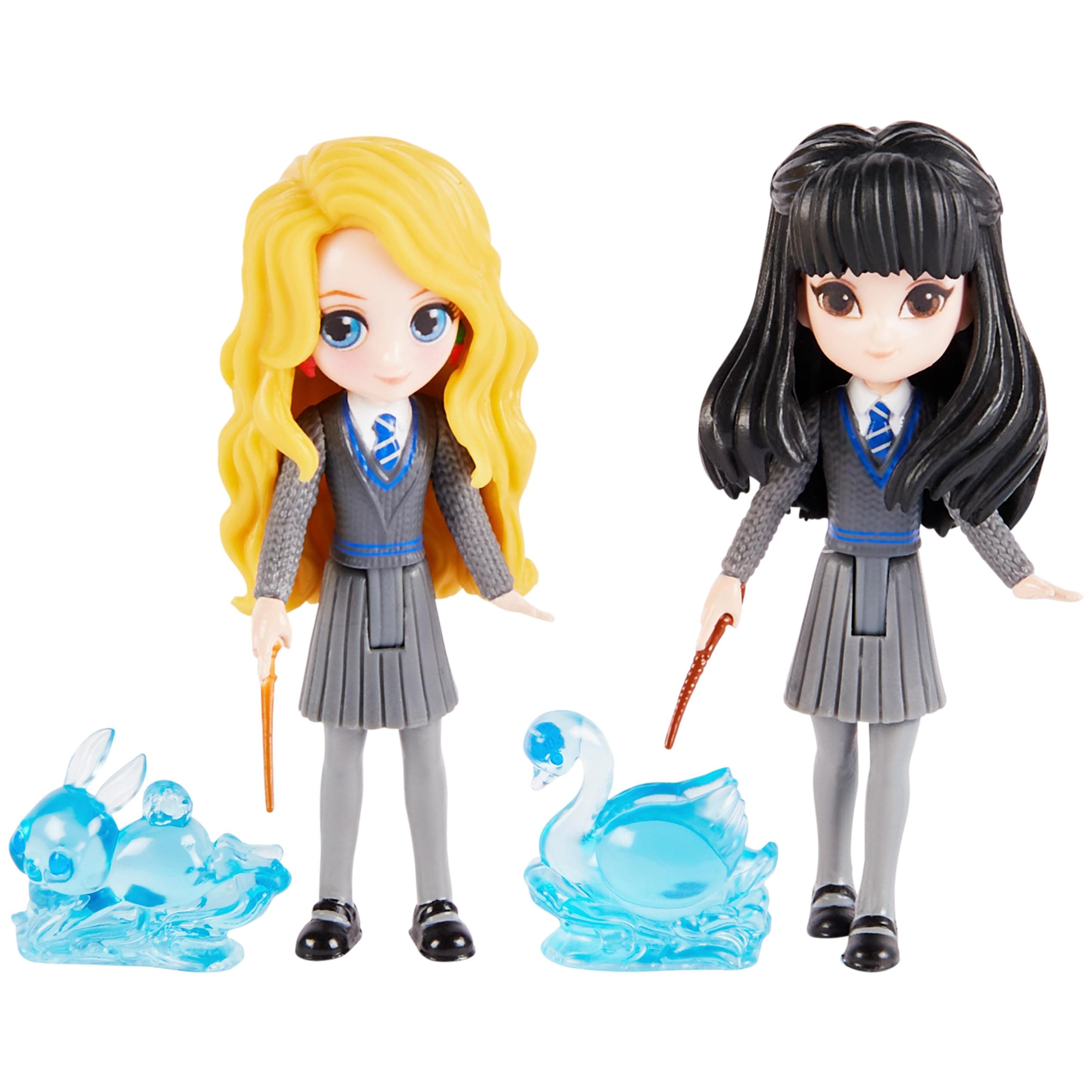 Spin Master Wizarding World Harry Potter Friends Play Set with Luna Lovegood and Cho Chang Collectible Figures as well as 2 Patronus Protection Beings, Toy for Children from 5 Years, Fan Item