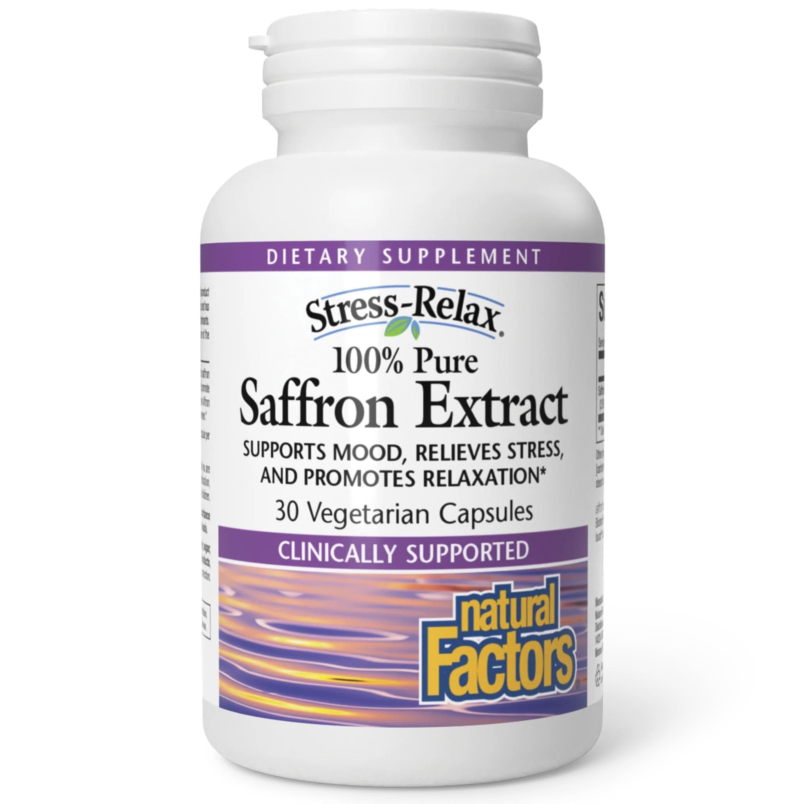 Natural Factors Stress-Relax Affron Saffron Extract 28mg, 60 Vegetarian Capsules