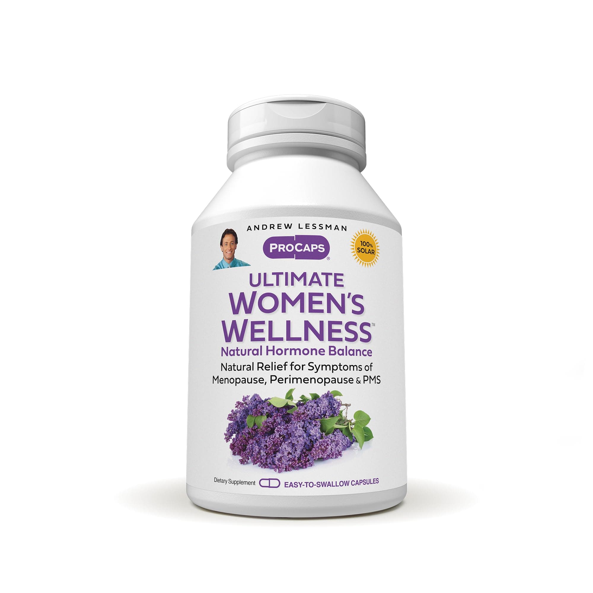 ANDREW LESSMAN Ultimate Women’s Wellness 360 Capsules - Naturally Relieves Menopause Symptoms, PMS, Perimenopause with Soy Isoflavones, EGCG, Cranberry, Indole-3-Carbinol. Easy to Swallow Capsules
