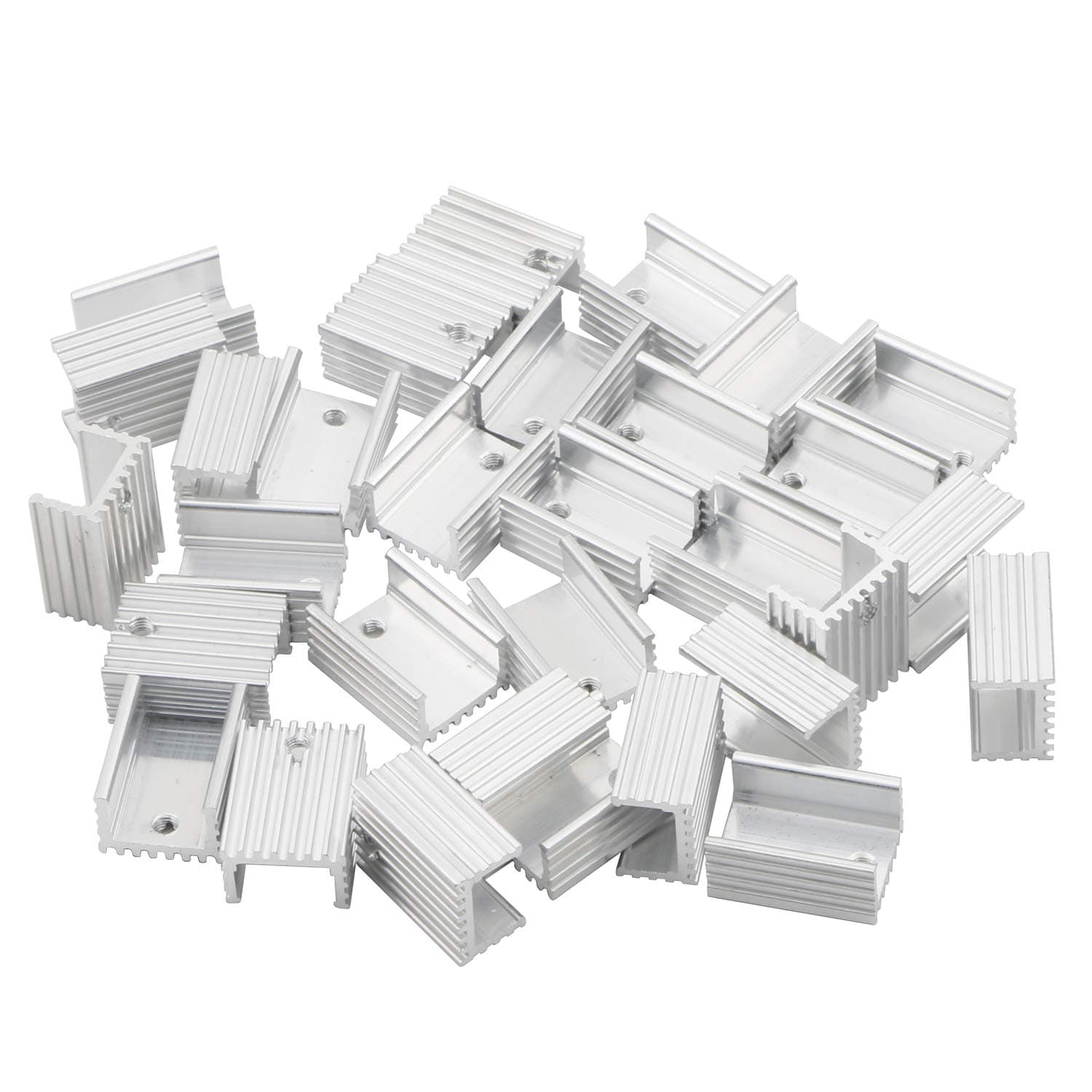 20x15x10mm Cooling Module, Aluminum Heat Sink Heatsink Cooler Fin for TO220 7805 7812 7905, Pack of 50