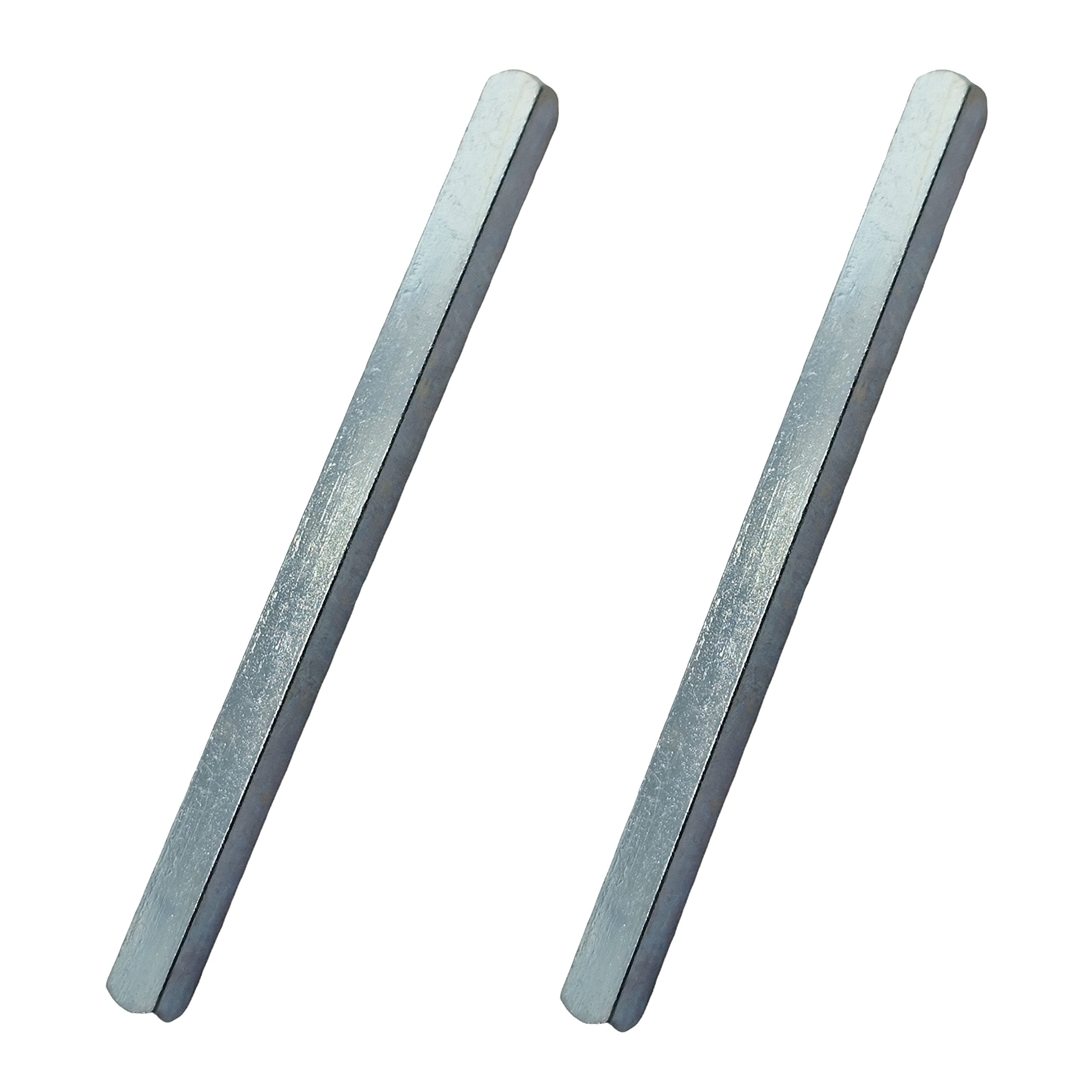 7mm x 80mm Door Windows Handles Spindle Zinc Finish (Pack of 2)