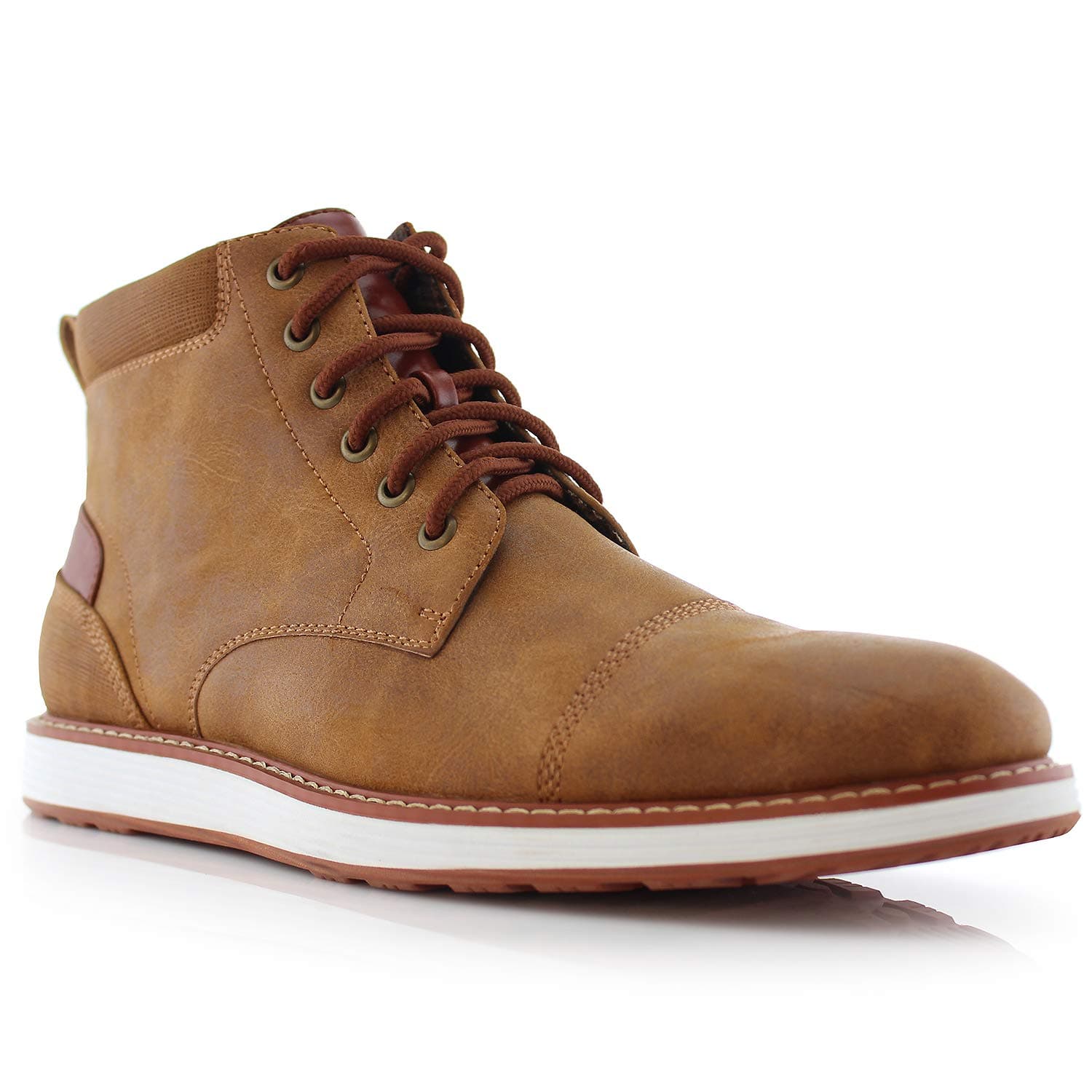 Men's Chukka Sneaker Boot | Casual Cap Toe Ankle Boot Hybrid with Lightweight Sole |