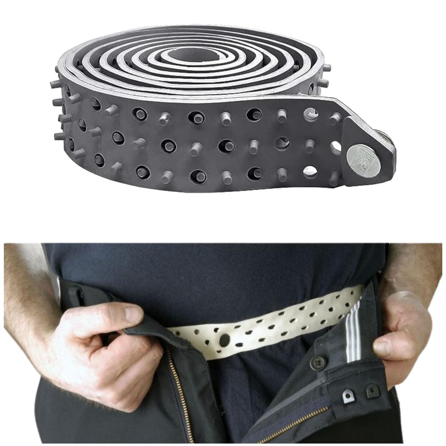 Hero's Pride Shirt Tailor Rubber Belt - Adjustable Shirt Keeper For Professional & Tucked In Appearance