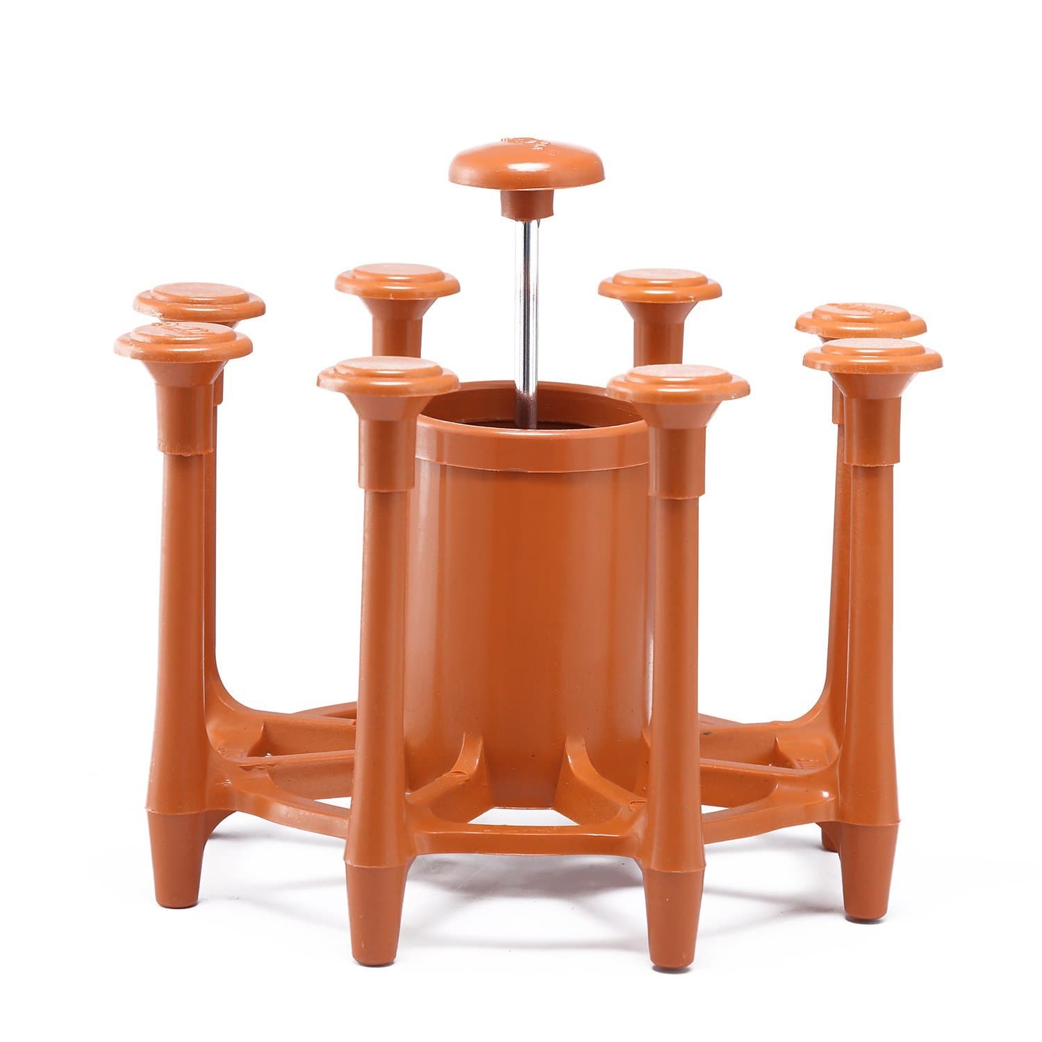 Anjali GC.03 Nylon Glass & Spoon Organiser, 20.2x20.2x10.5 cm, Brown