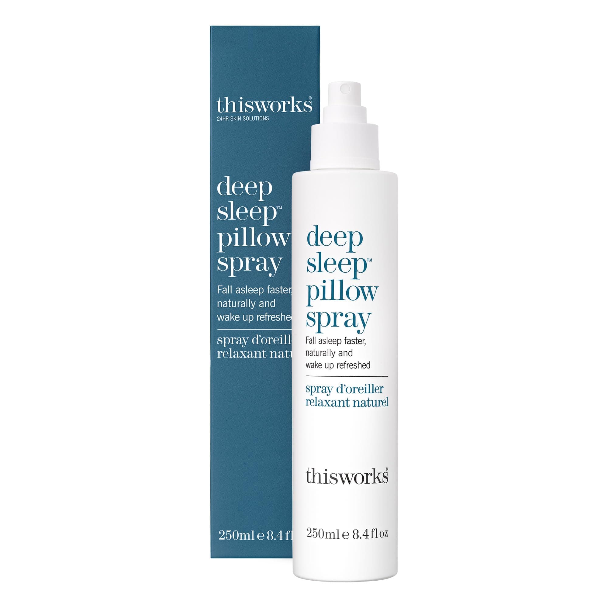 Deep Sleep Pillow Spray, 250 ml - Natural Sleep Aid with Essential Oils of Lavender, Vetivert and Camomile, 8.4 Fl Oz