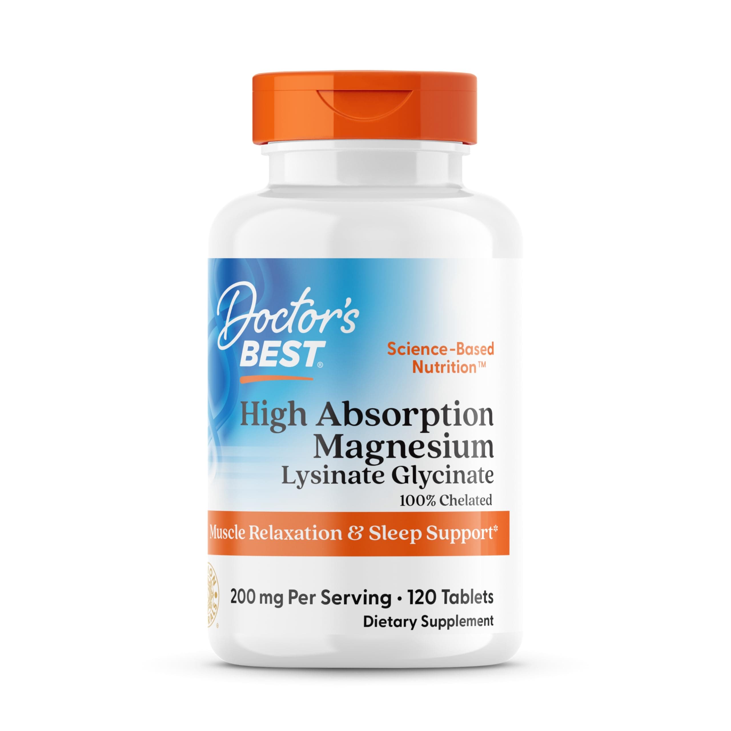 Doctor's Best, High Absorption Magnesium, 120 Tablets
