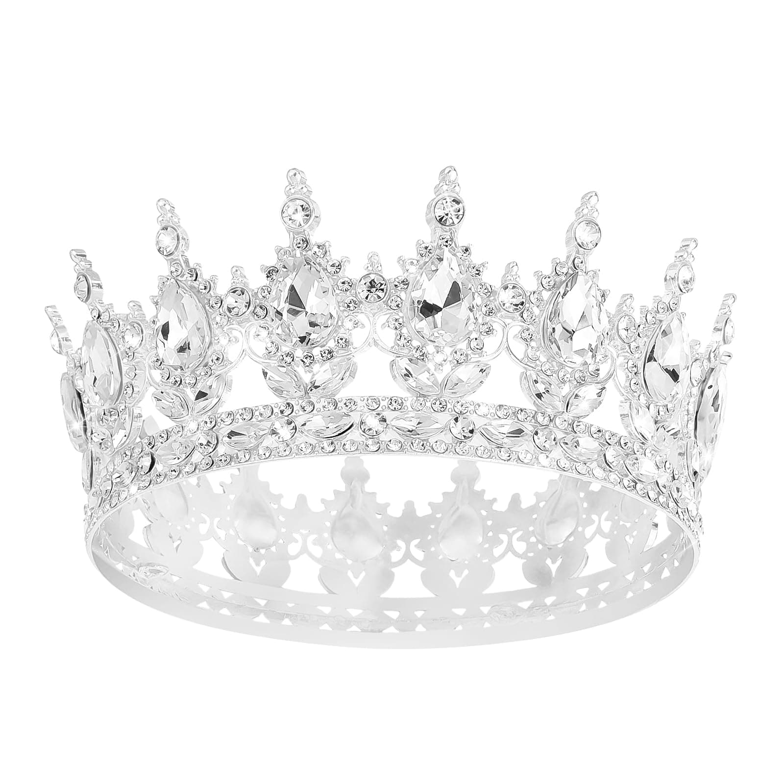 Queen Crown Rhinestone Wedding Crowns and Tiaras for Women Costume Party Hair Accessories Princess Birthday Crown Crystal Bridal Crown