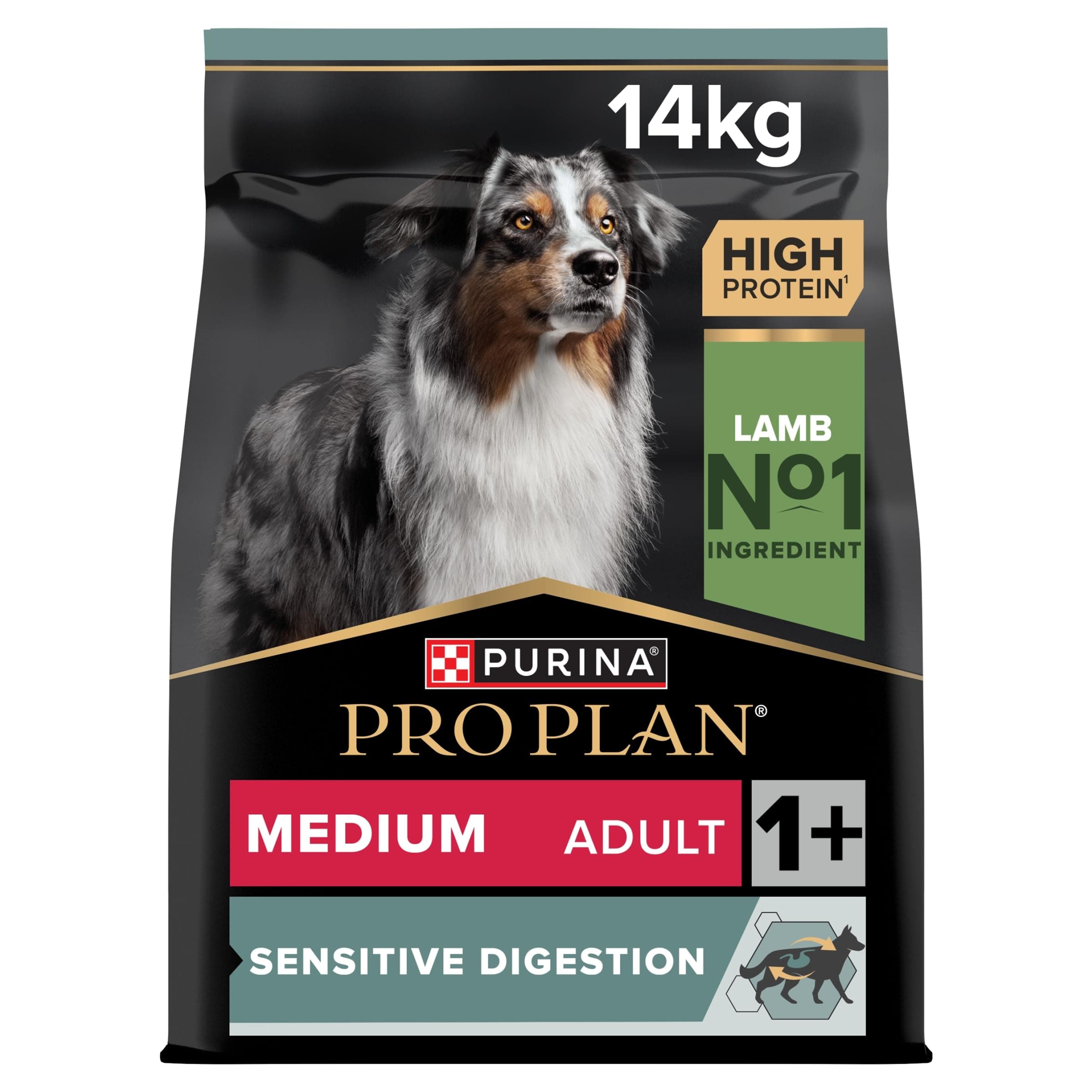 Medium Adult Sensitive Digestion Lamb Dry Dog Food 14kg