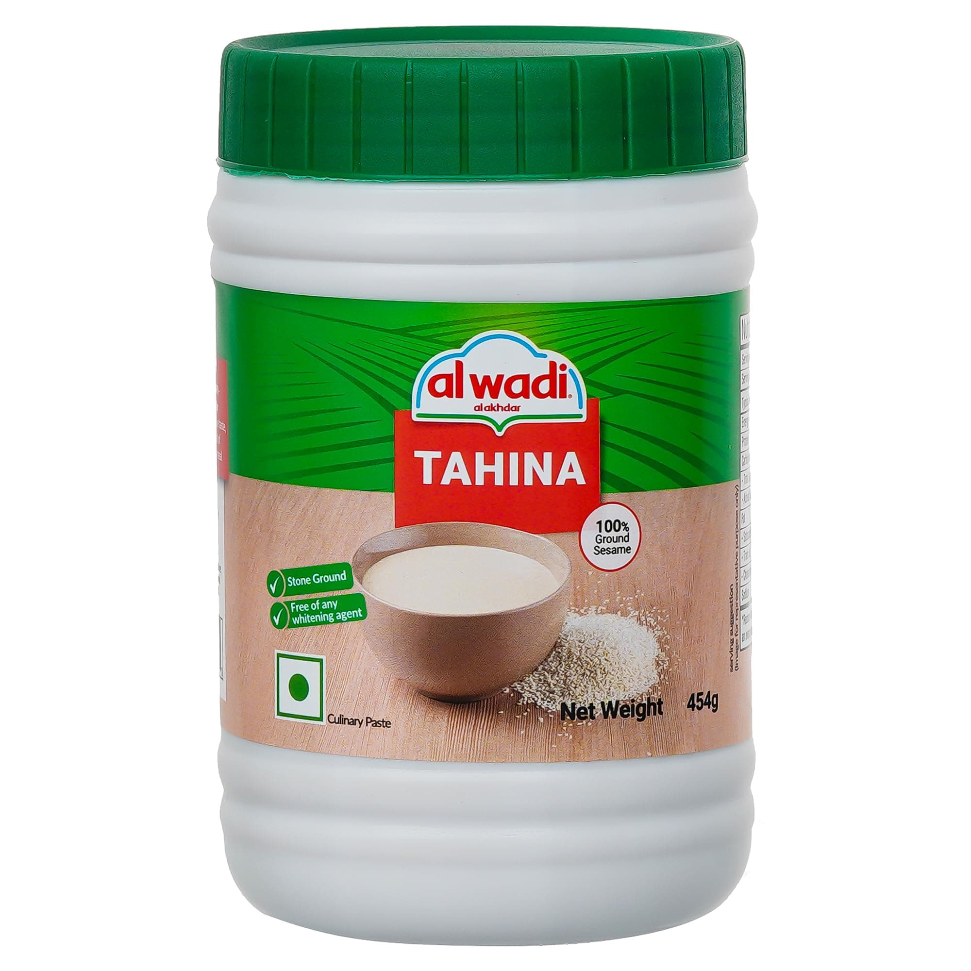 Tahina 454g | 100% Stone-Ground Sesame Paste | All-Natural & Creamy | Ideal for Hummus, Falafel, Shawarma, Sauces & Dressings | Rich Taste & Smooth Texture
