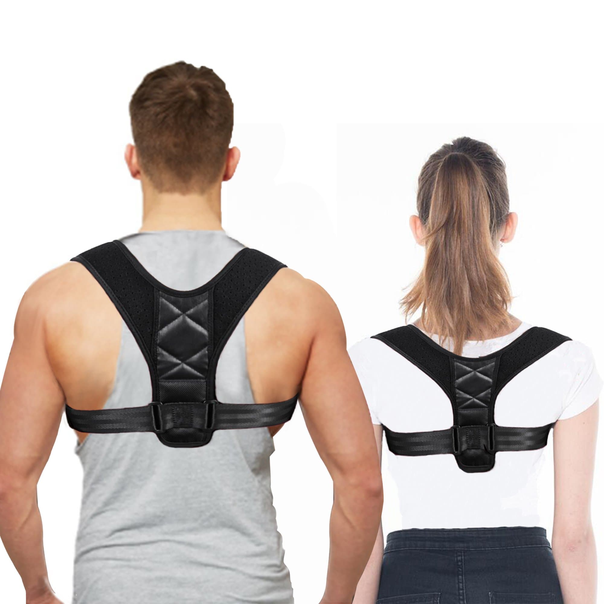 Posture Corrector Brace, adjustable Therapy Back Support Brace for Men Women kids, Clavicle Support with Underarm Pads Straighten Upper Back Slouching for Neck shoulder and back Pain Relief by Aikerui