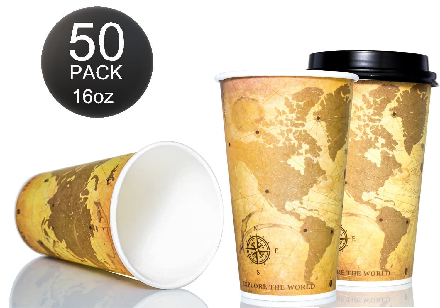 Gold Rimmed Plastic Cups – Disposable Gold Plastic Glasses – Set of 100 Gold Rimmed Tumblers 9 Oz – Great for Parties, Weddings & Events – Elegant & Fancy Beverage Cups with Gold Rim