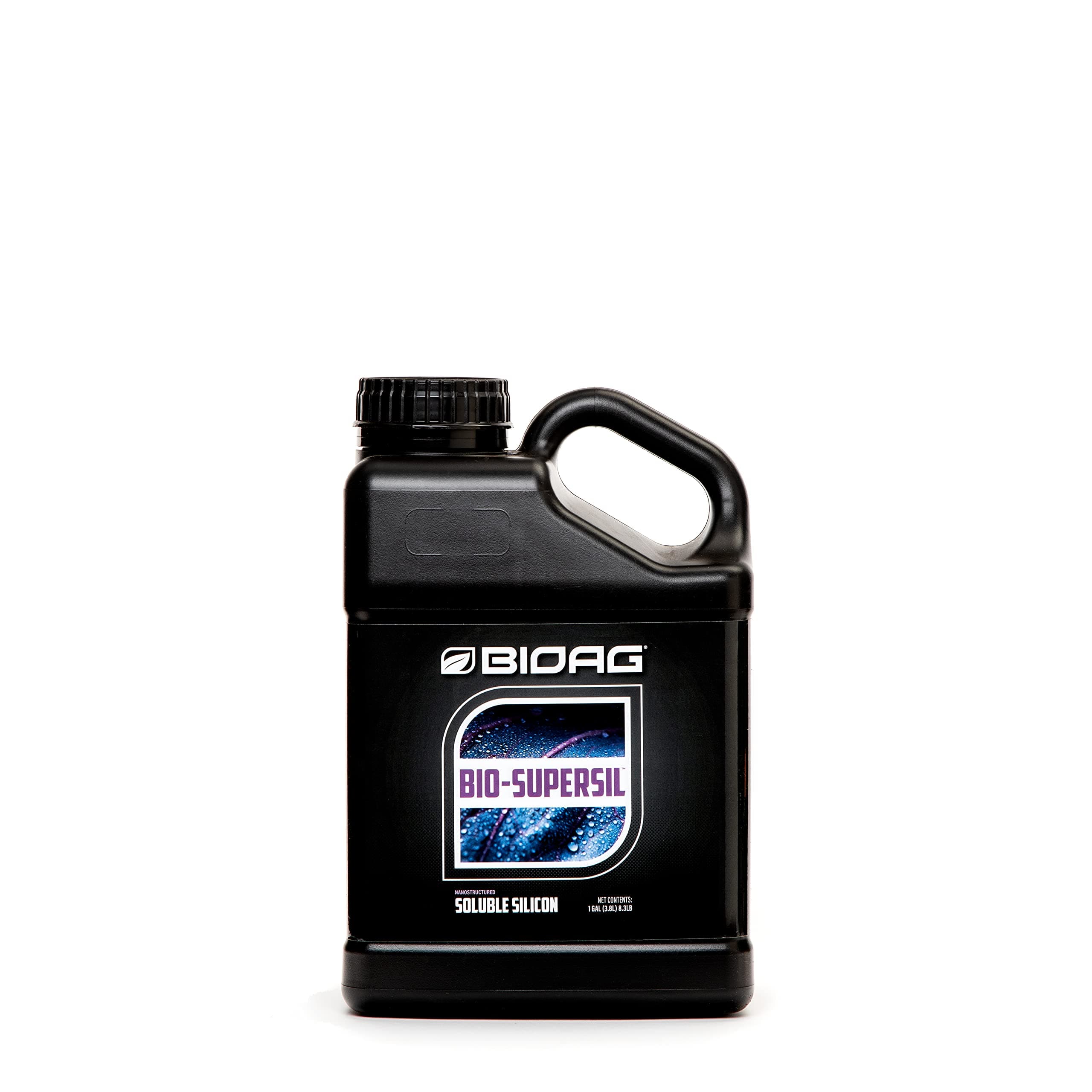 BioAg Bio-SuperSil Soluble Silicon Fertilizer (1 Gallon) for Plant Growth Soil Health nanostructured Silica hydroponic Gardening Fertilizer Organic