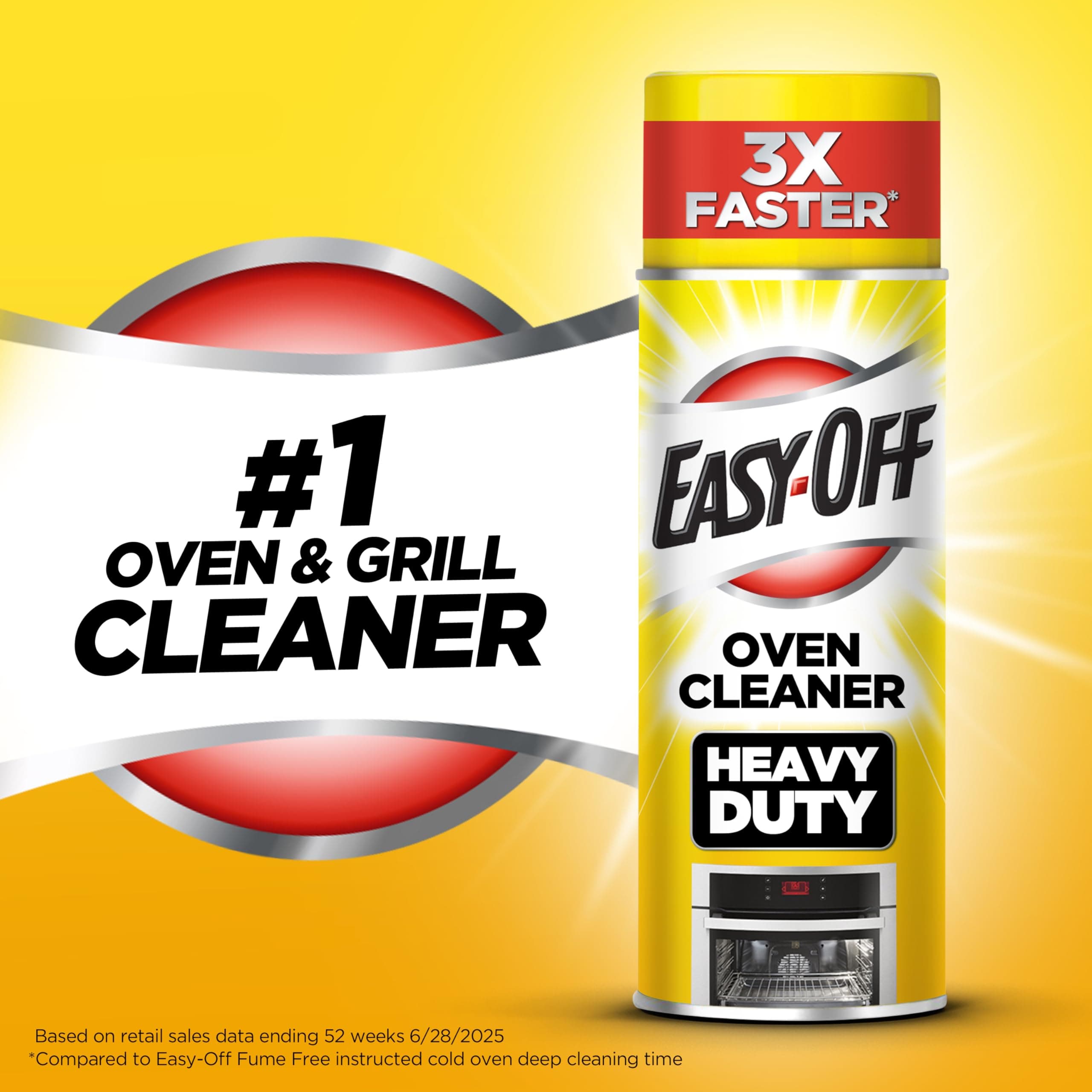 Easy-Off Heavy Duty Oven Cleaner, Regular Scent 87 oz (6 Cans x 14.5 oz)