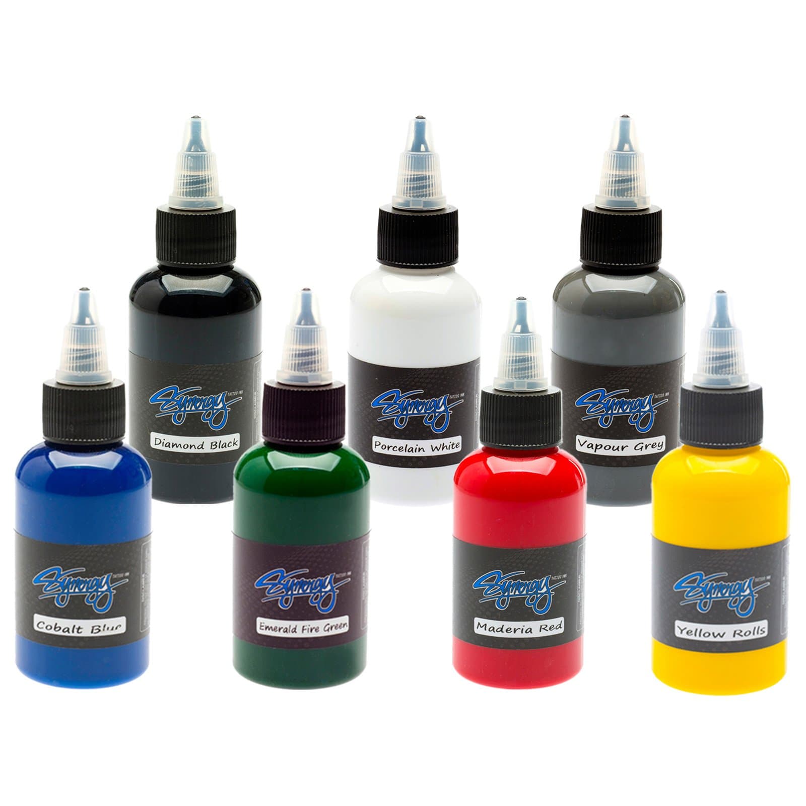 Synergy Tattoo Ink - 7 Color Set - 1/2 oz