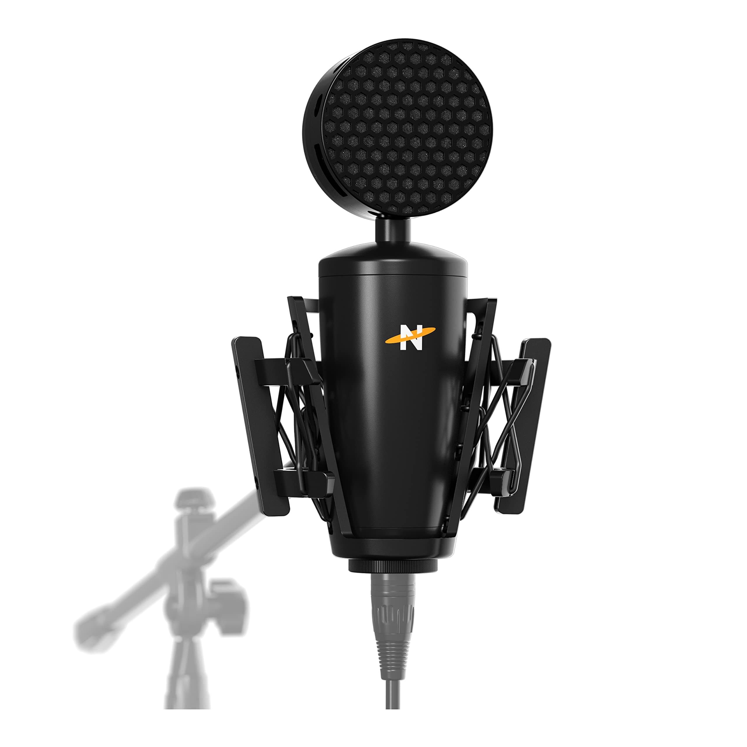Neat King Bee II - Cardioid Large Diaphragm True Condenser Microphone with Shock Mount and Pop Filter for Vocal Recording, Podcasting, Streaming with XLR Output - Black