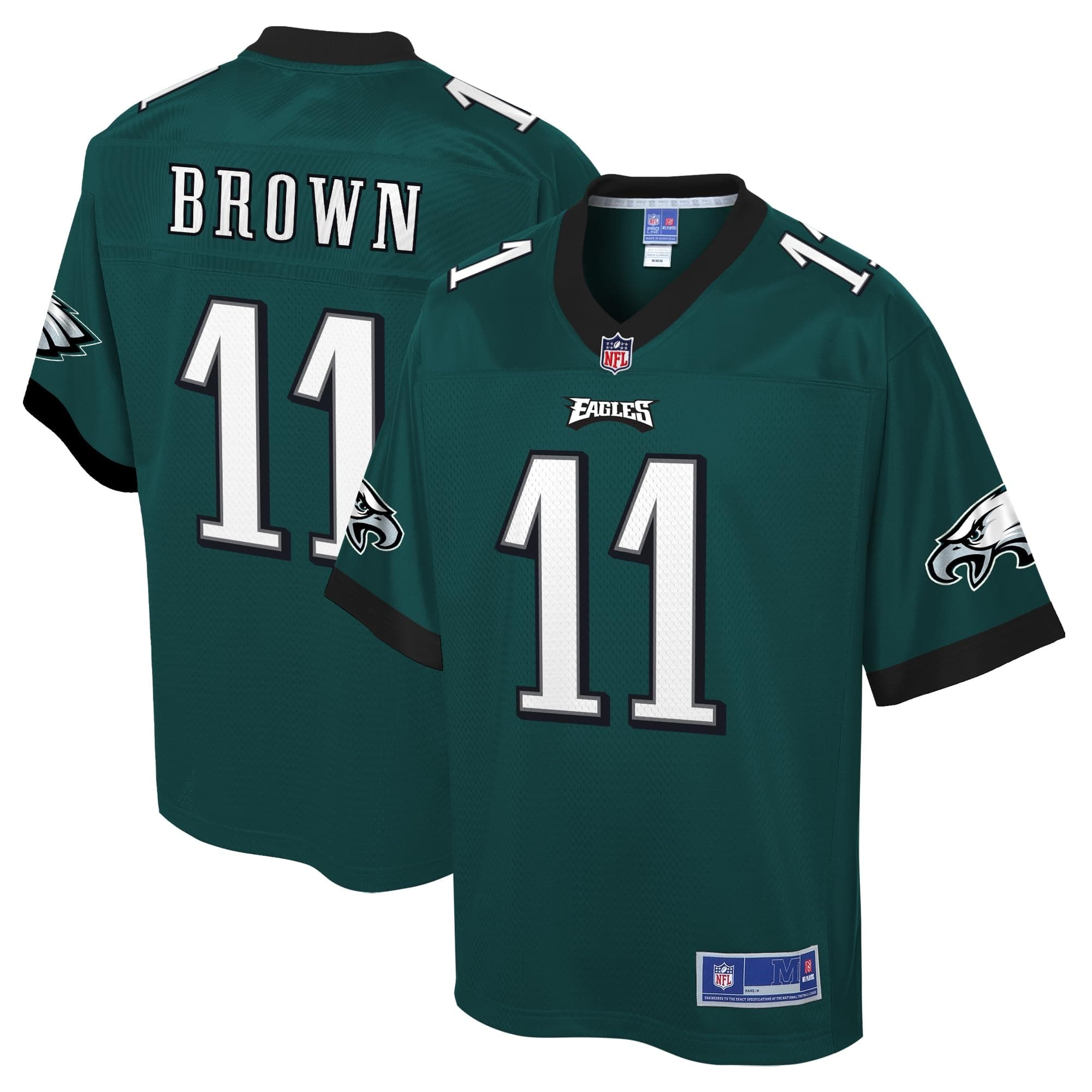 NFL PRO LINEMen's A.J. Brown Midnight Green Philadelphia Eagles Player Jersey