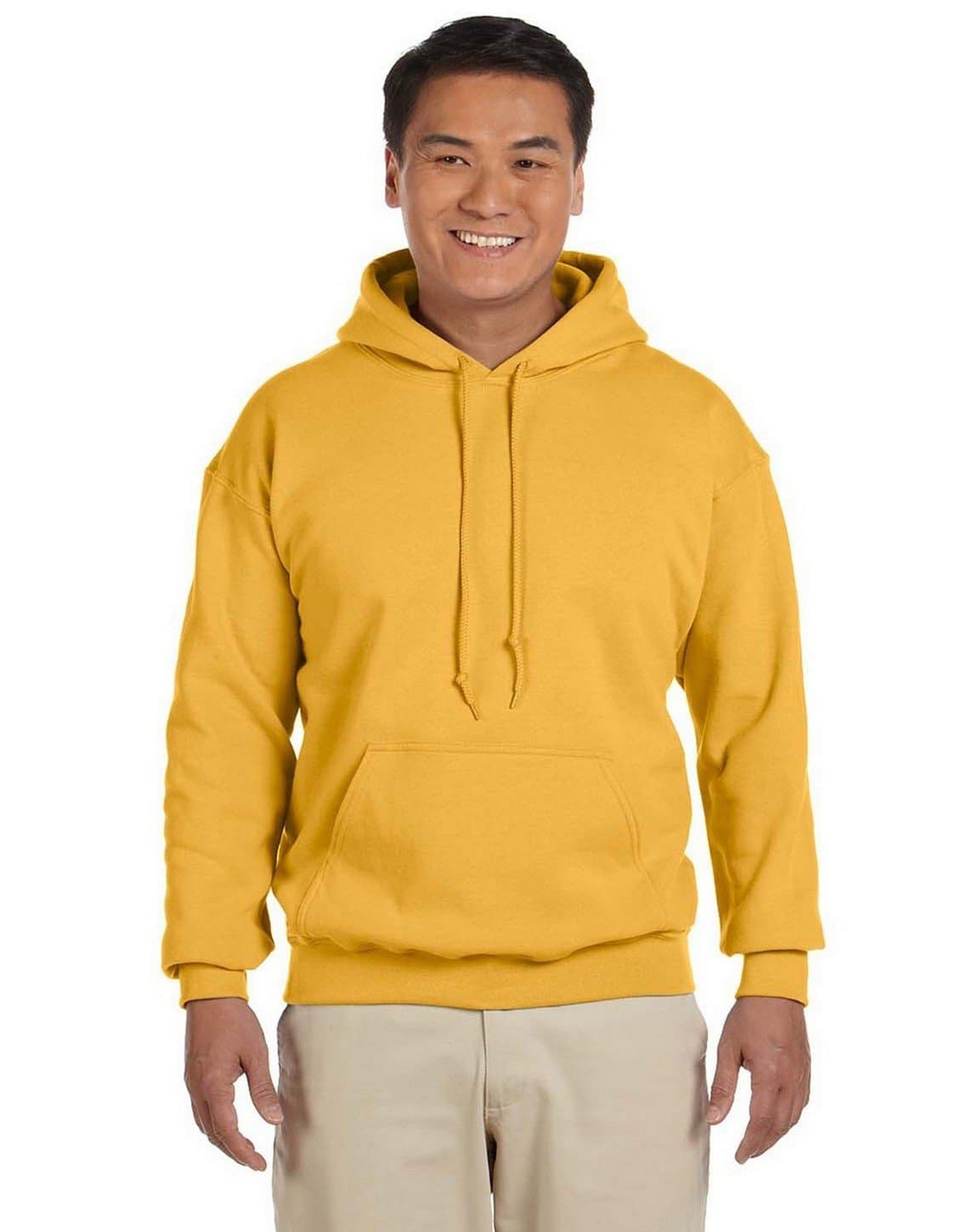 Fashion Gildan 18500 Hooded Sweatshirt Gold X-Large