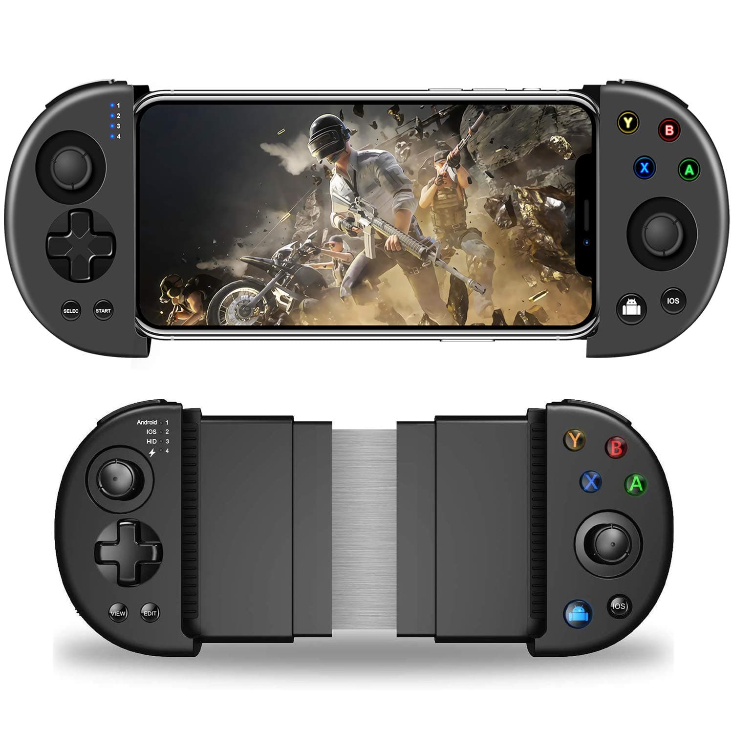 DELAM Mobile Game Controller, Bluetooth Phone Controller for Android/iPhone (Not for New iOS 13.4 System or Above), Wireless PUBG Mobile Controller Joystick Gamepad for MOBA & FPS Games