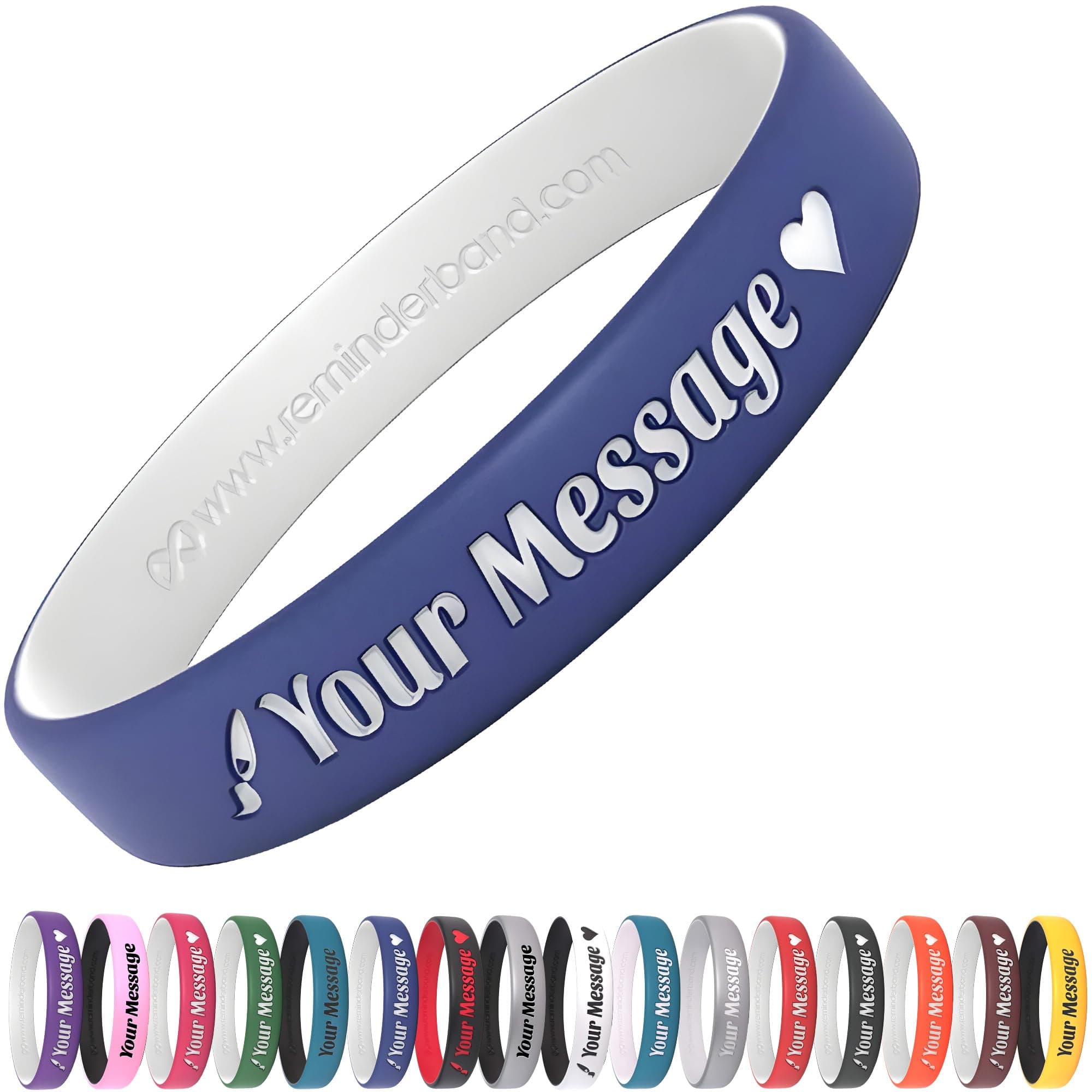 Customizable 100% Silicone Luxe Wristbands – Wristbands Customizable, Custom Bracelets, Personalized Silicone Wrist bands, Customized Bracelet Bulk, Custom Rubber Bracelets for Events and Gifts