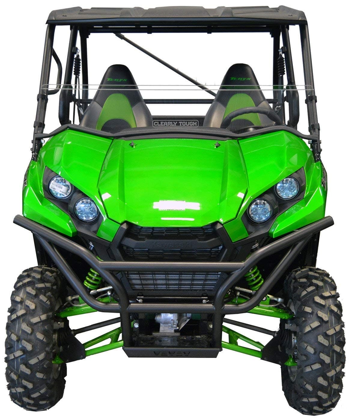 Kawasaki Teryx Half Windshield - 800/800 4 (2016 and newer) | SCRATCH RESISTANT | Extremely Versatile | Premium Lexan MR10 Polycarbonate w/Hard Coat. Made in America!