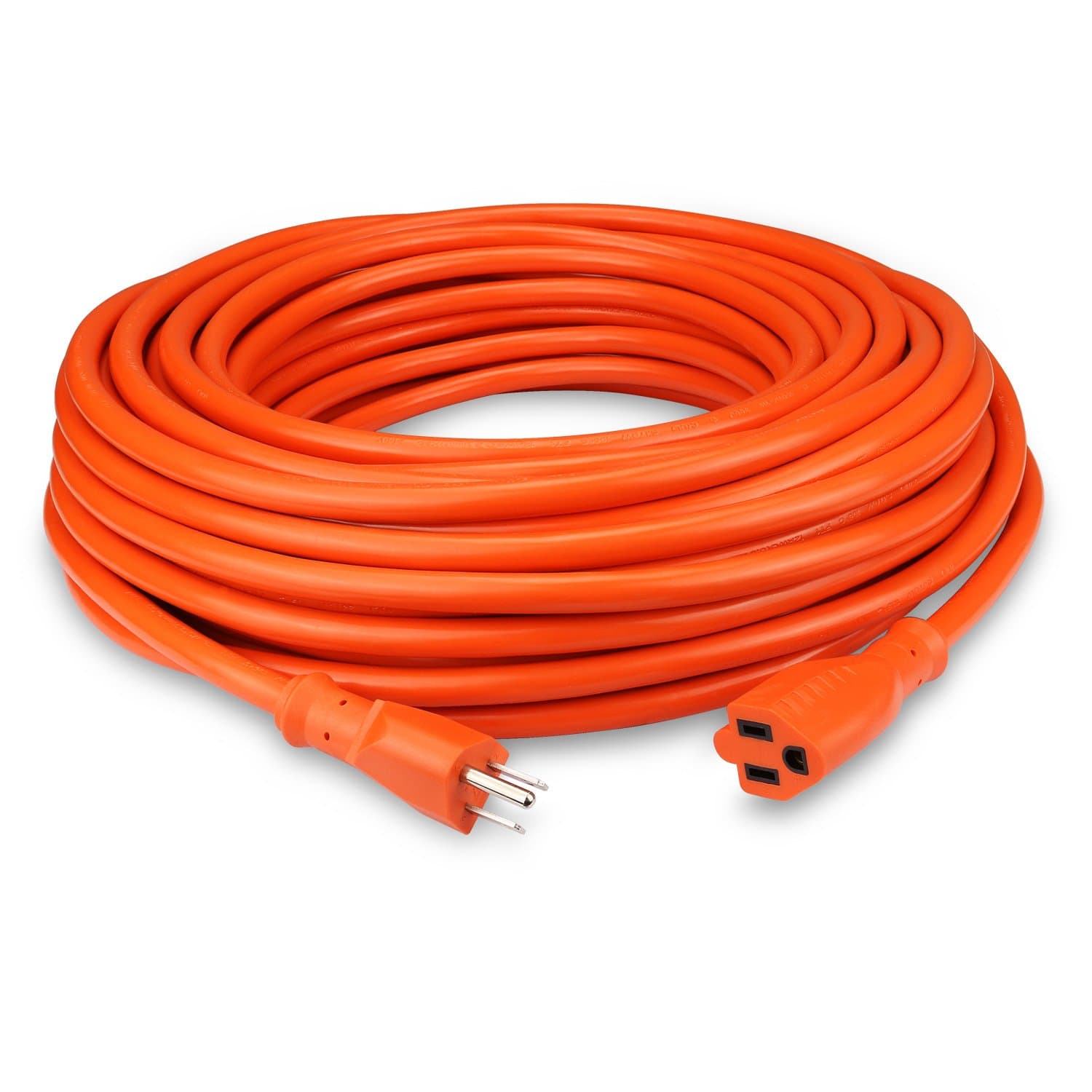 Allsmartlife Heavy Duty Outdoor Extension Cord 100 FT 12/3C Outdoor Power Extension Cable 12 Gauge - 15A 125V 1875Watt SJTW High Visibility Vinyl (Orange)