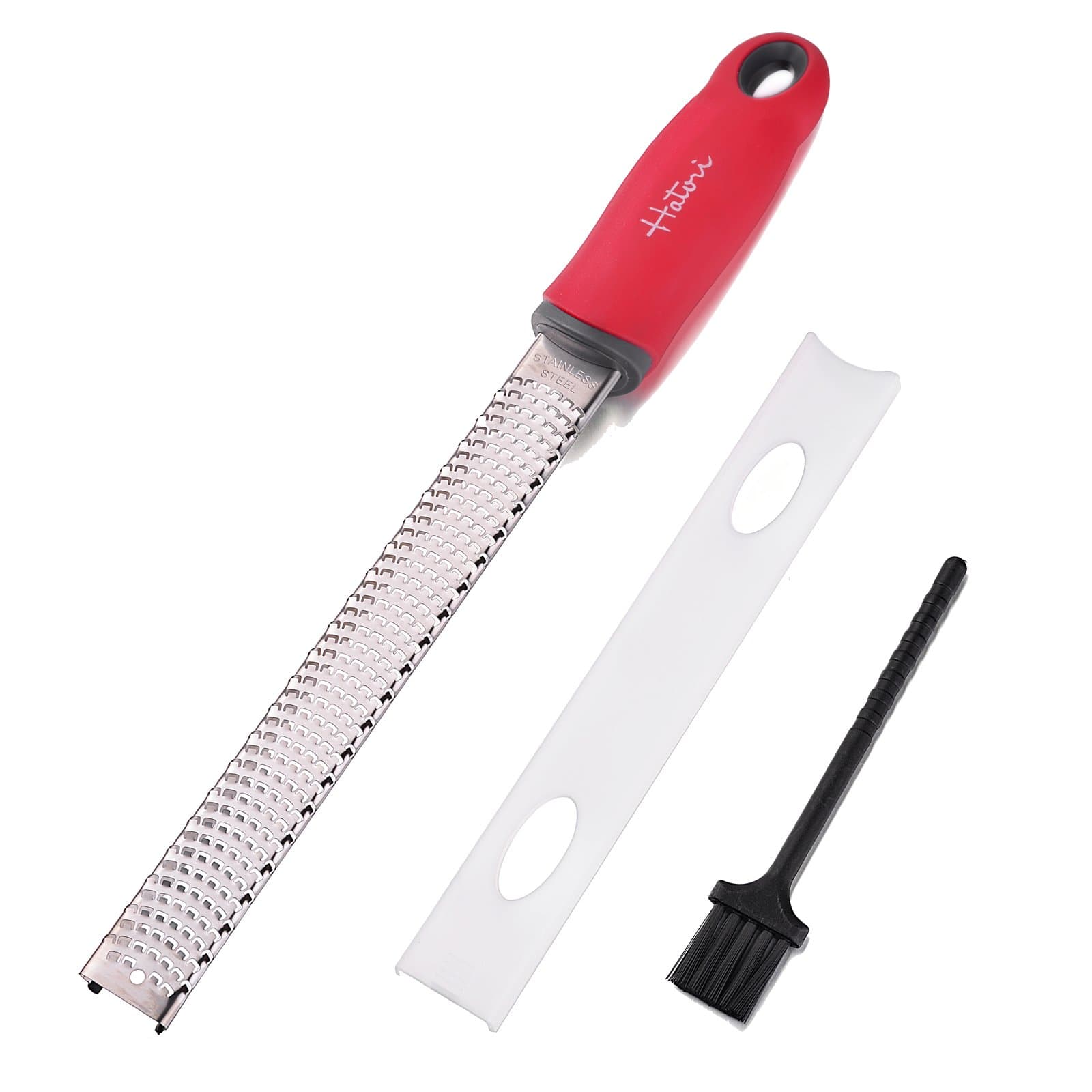 Haturi Stainless Steel Zester, Cheese Zester, Lemon Zester, Grater Kitchen Tool for Ginger, Citrus, Nutmeg, Potato, Vegetable & Fruit - Dishwasher Safe