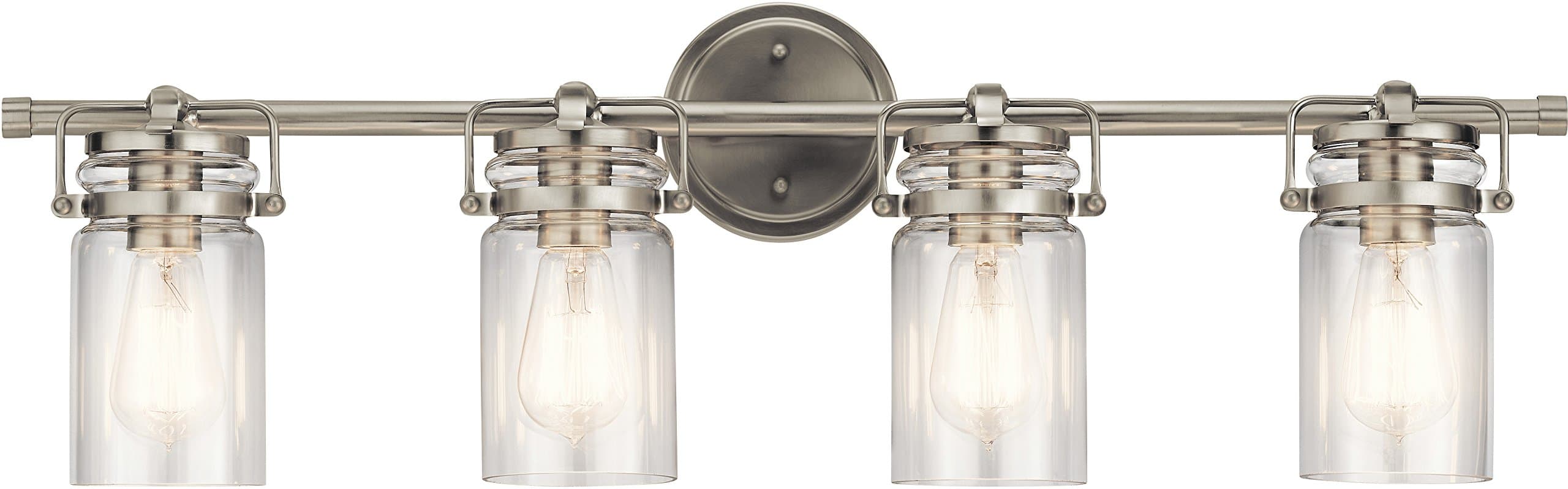 Lighting 45690NI Four Light Bath from the Brinley Collection