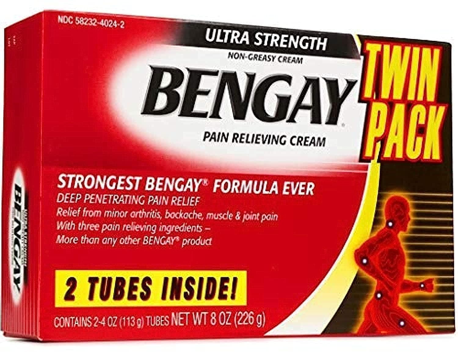 Ben Gay Bengay Ultra Strength Cream 2 X 113 Gms Tubes