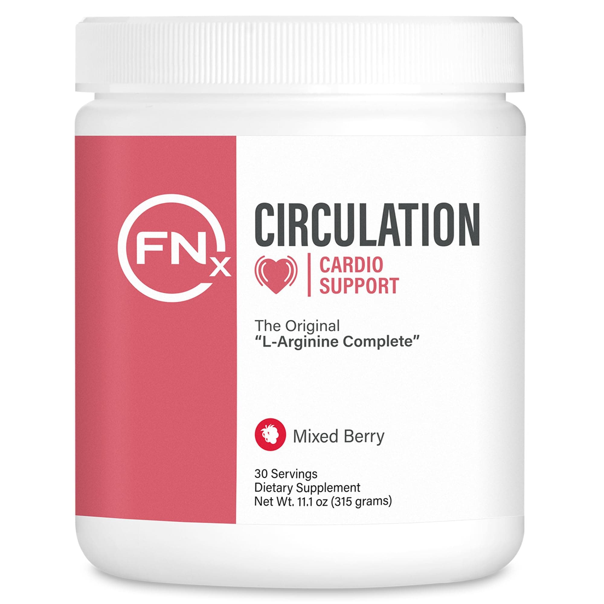 FNX L-Arginine Complete - Cardio Health Formula - Contains L-Citrulline - Enhance Effects Of Nitric Oxide - Secret Weapon For Libido - Mixed Berry - 3 Jars
