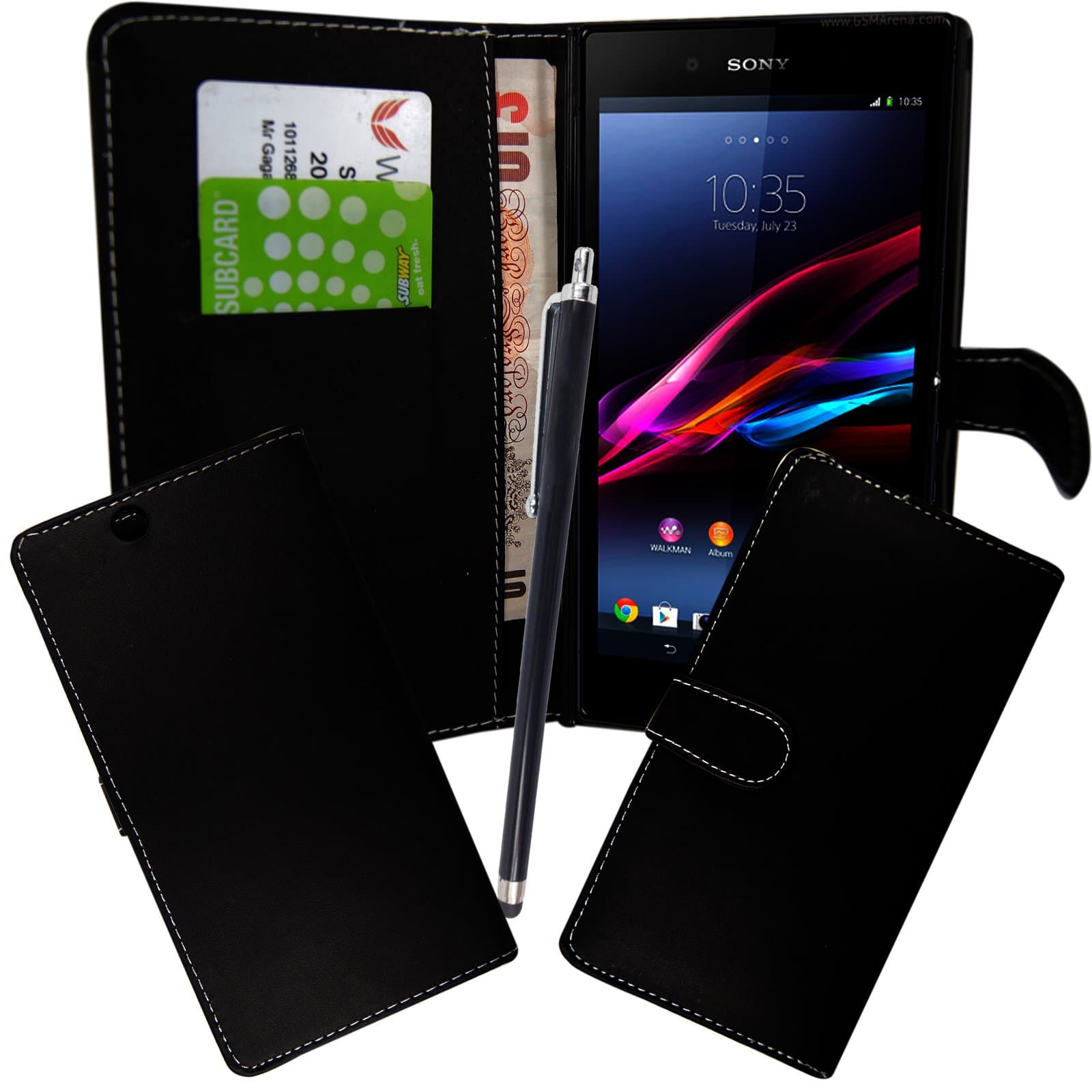 For SONY XPERIA Z ULTRA XL39h C6802 C6806 C6833 Various New Designs Printed Pouch PU Leather Magnetic Flip Case Cover+Stylus