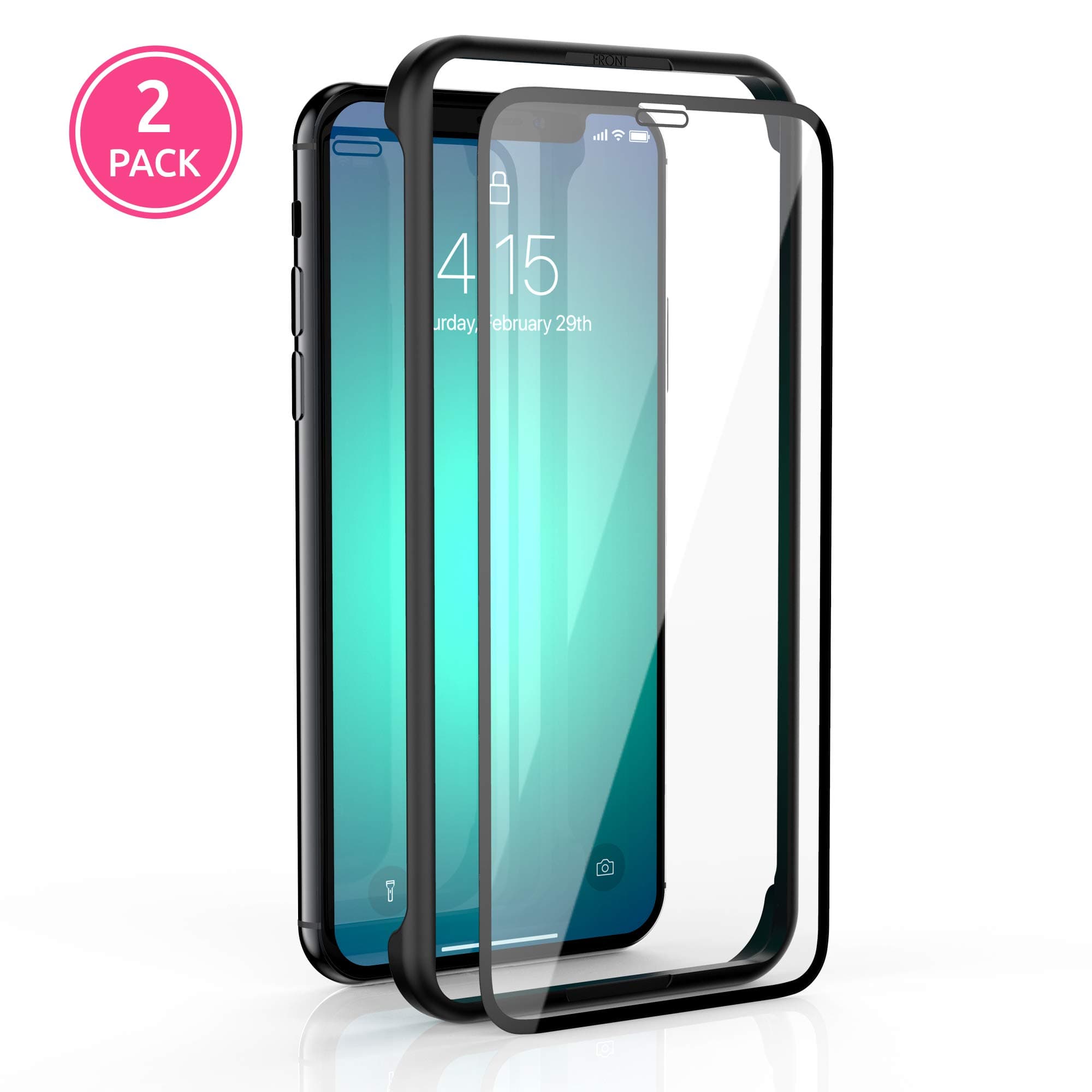 SMPL. Glass Screen Protector for Apple Iphone XR & Iphone 11, Tempered Glass Film, 2-Pack