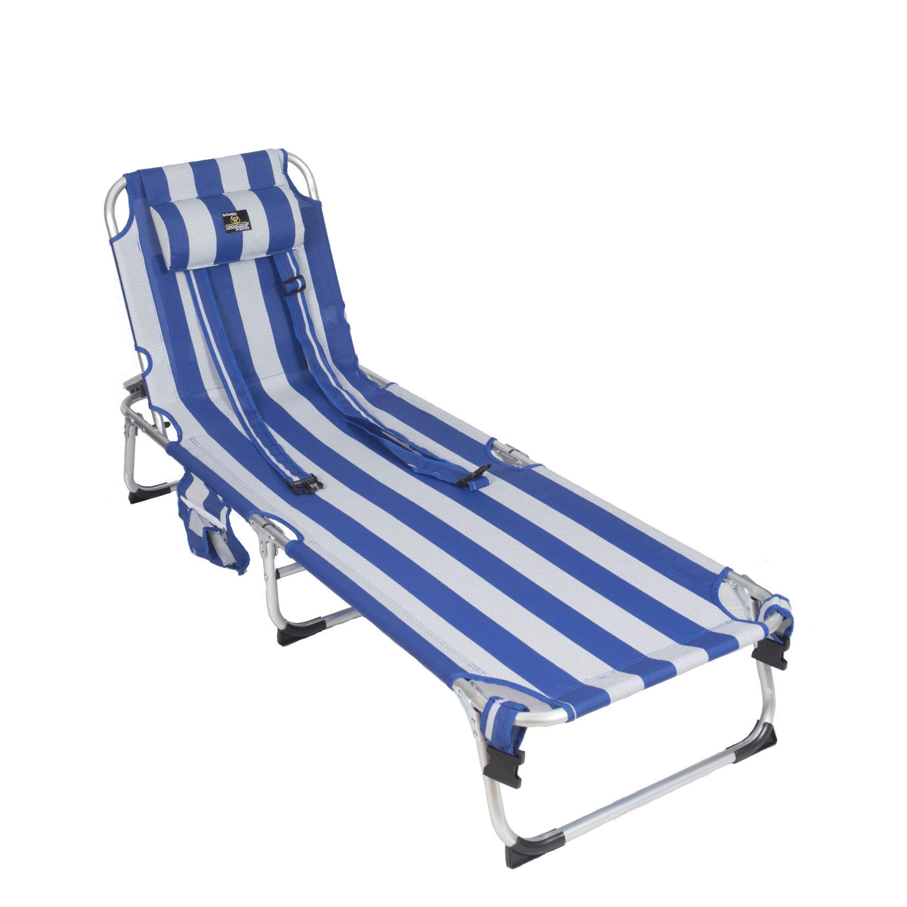 CREVICOSTA QUALITY MARK MARCAS DE CALIDAD Tumbona Azul Y Blanco Sun Lounger 2012 Blue and White, Aluminium and Textiline, 186 x 56 x 30 cm
