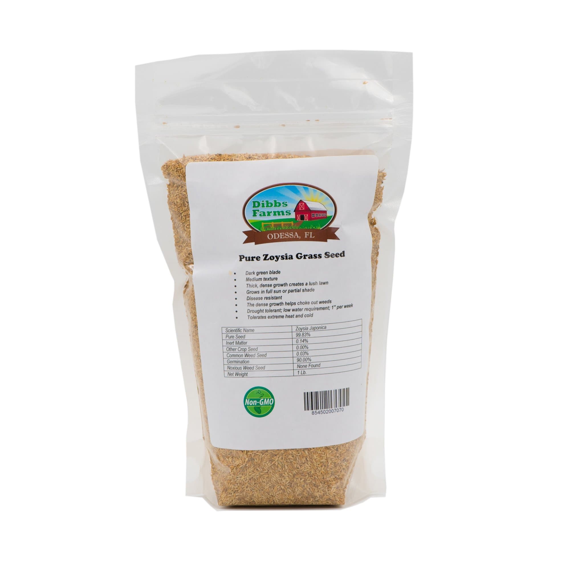Dibbs Farms Pure Zoysia Grass Seeds - 1 Lb.